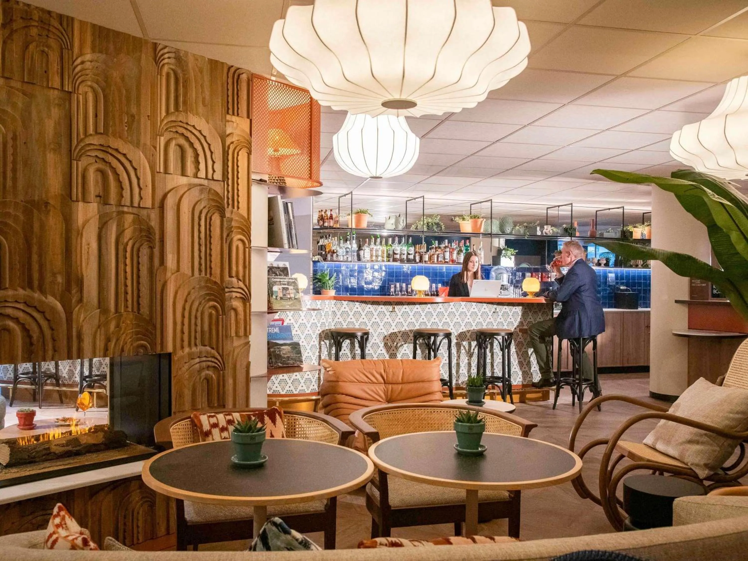 Lounge or bar in Novotel Suites Nice Airport