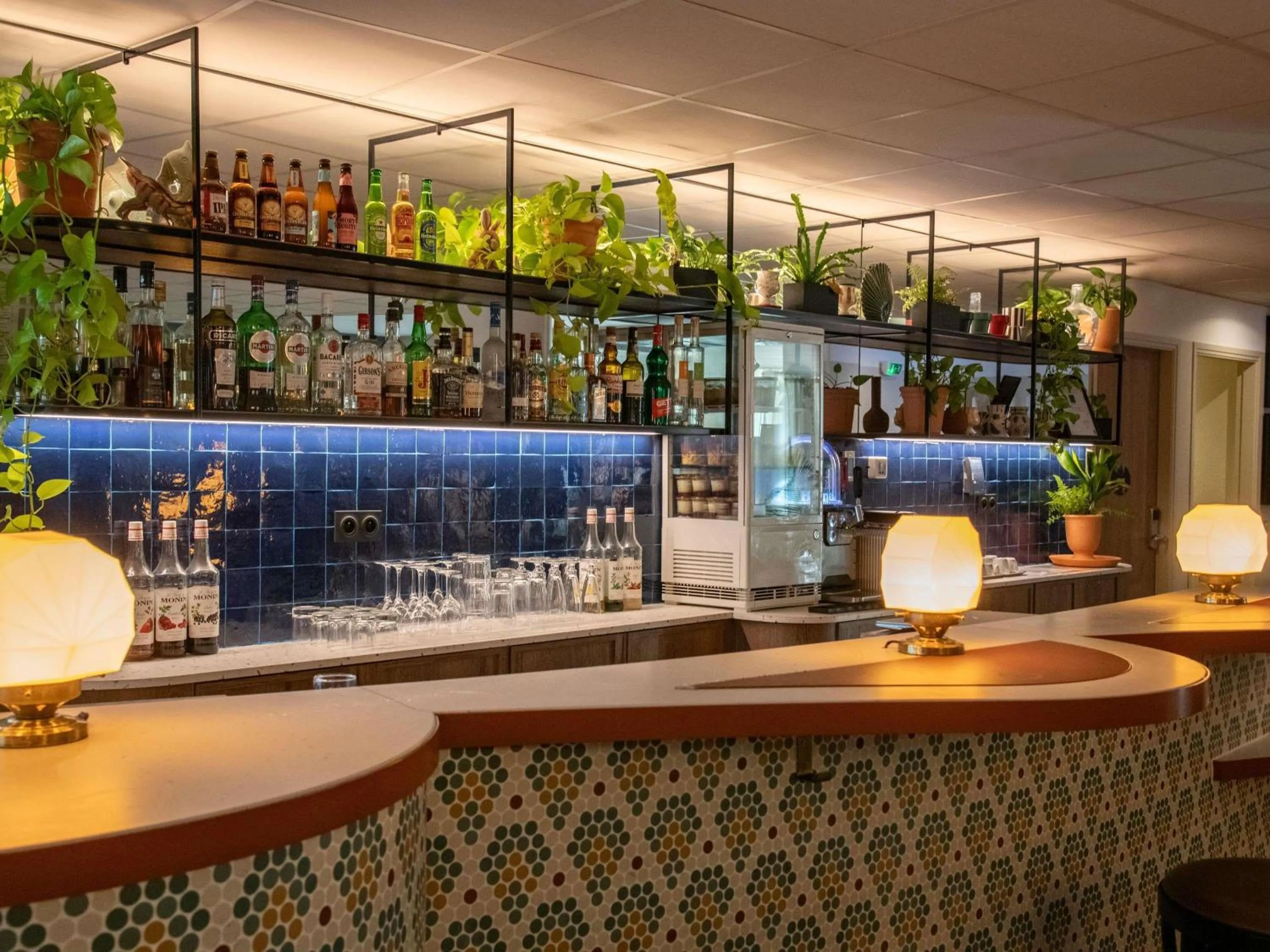 Lounge or bar in Novotel Suites Nice Airport