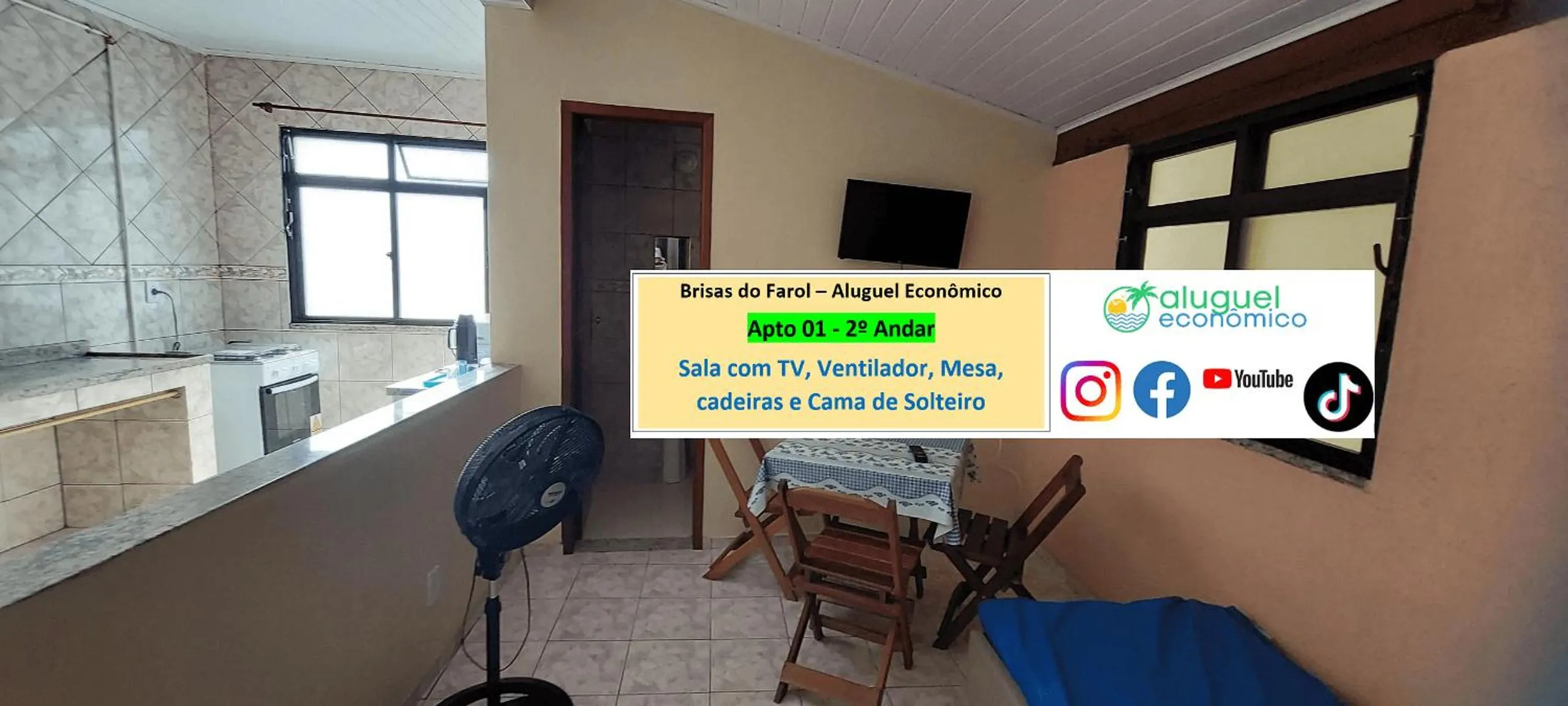 Living room in Arraial do Cabo - Brisas do Farol - Aluguel Econômico