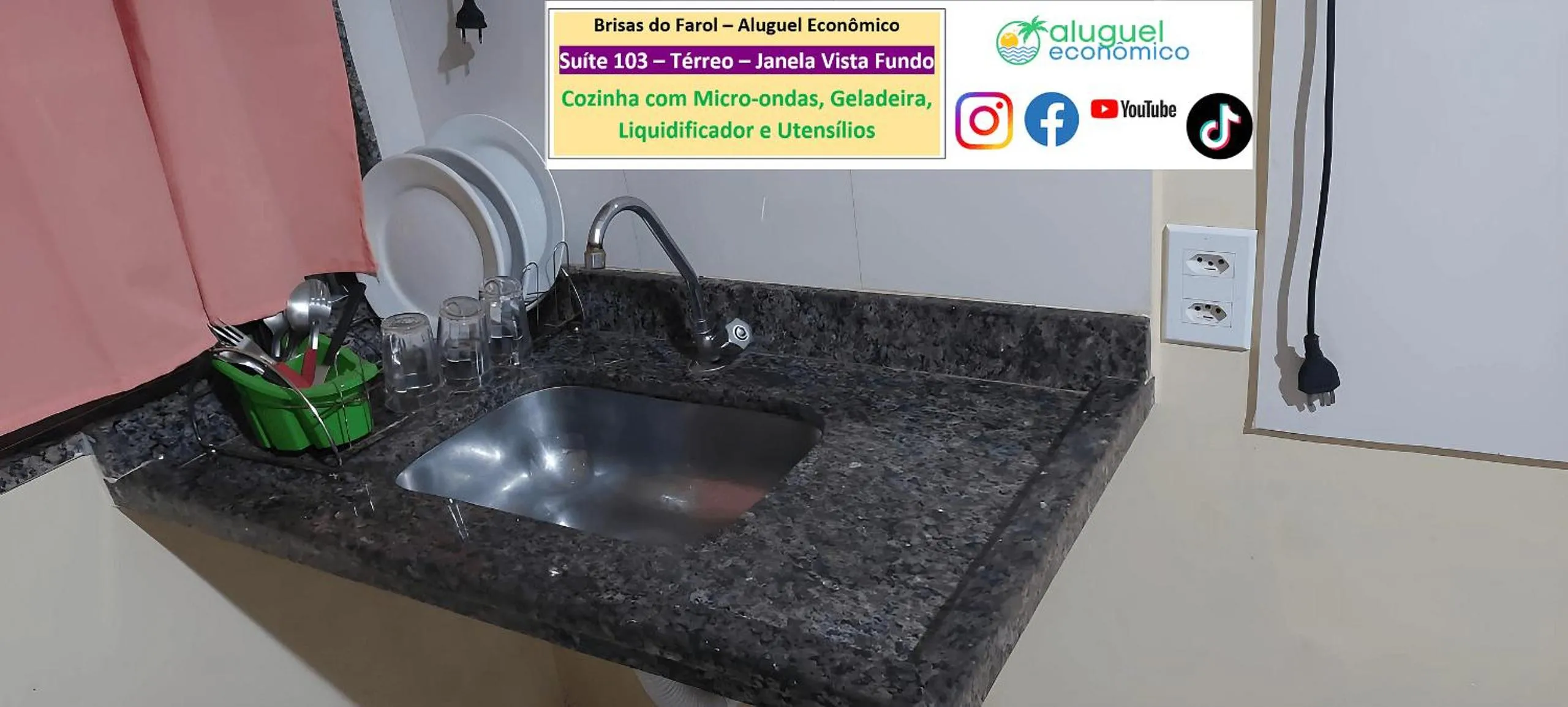 Kitchen or kitchenette in Arraial do Cabo - Brisas do Farol - Aluguel Econômico