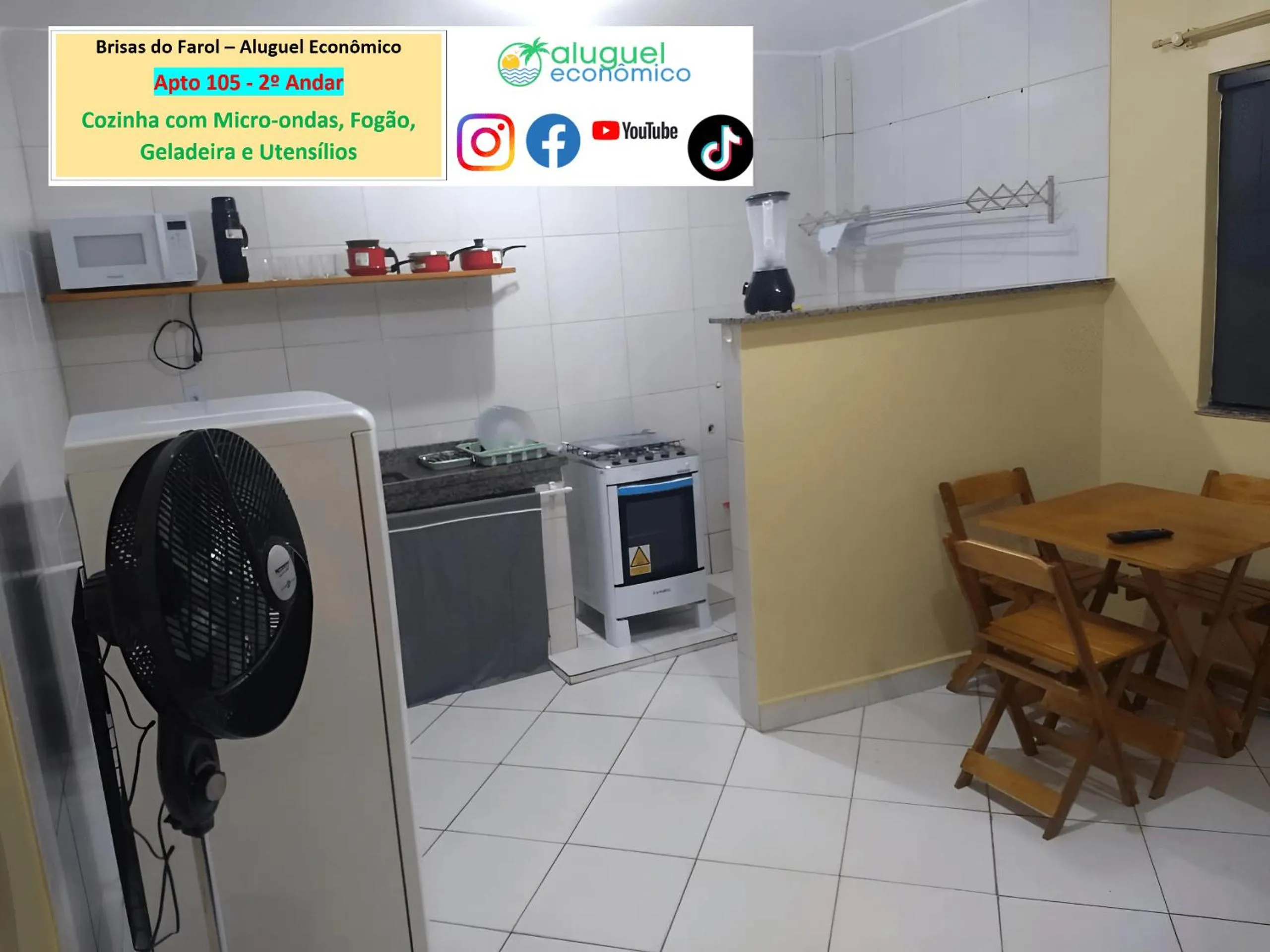 Kitchen or kitchenette in Arraial do Cabo - Brisas do Farol - Aluguel Econômico