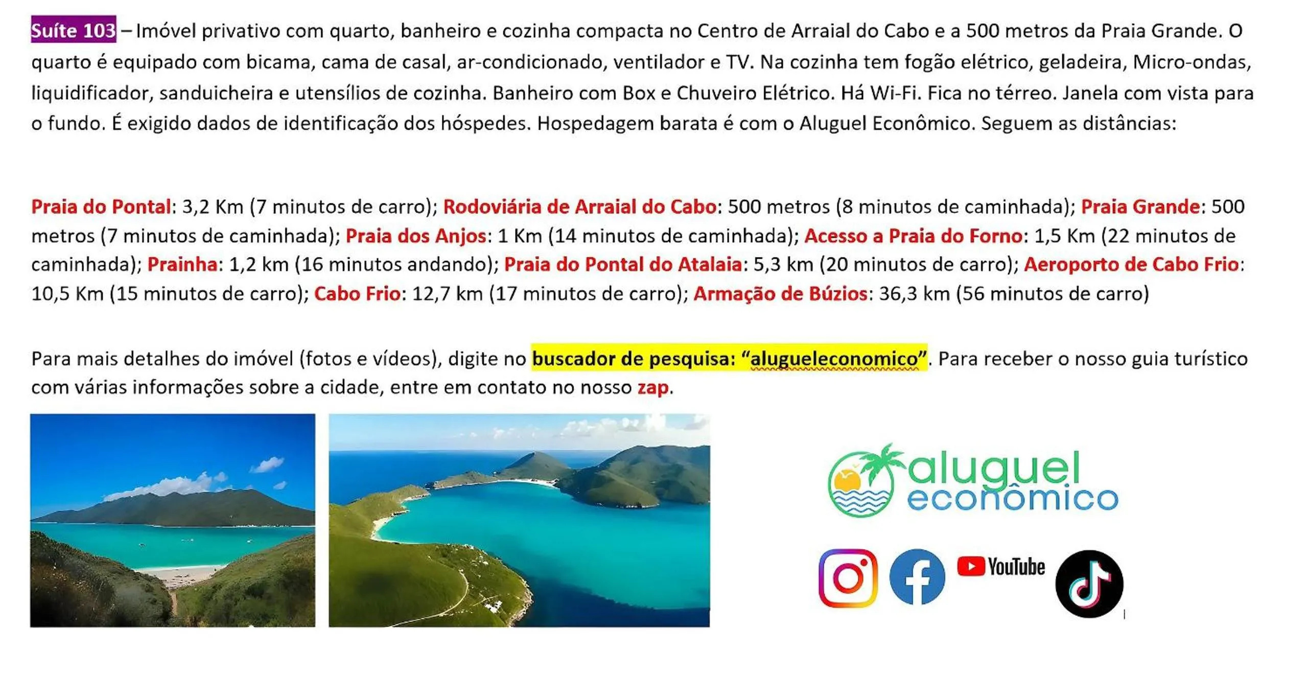 Activities in Arraial do Cabo - Brisas do Farol - Aluguel Econômico