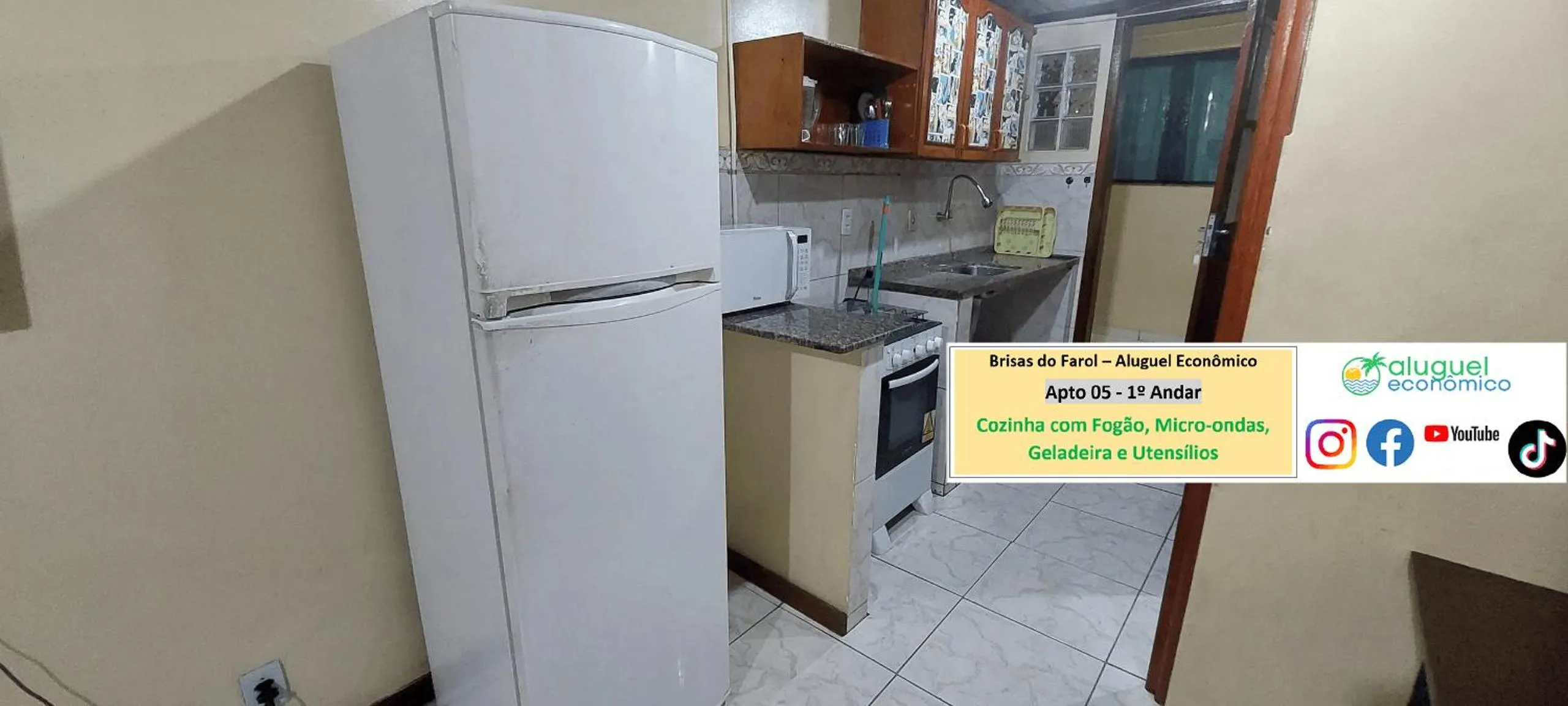 Kitchen or kitchenette in Arraial do Cabo - Brisas do Farol - Aluguel Econômico