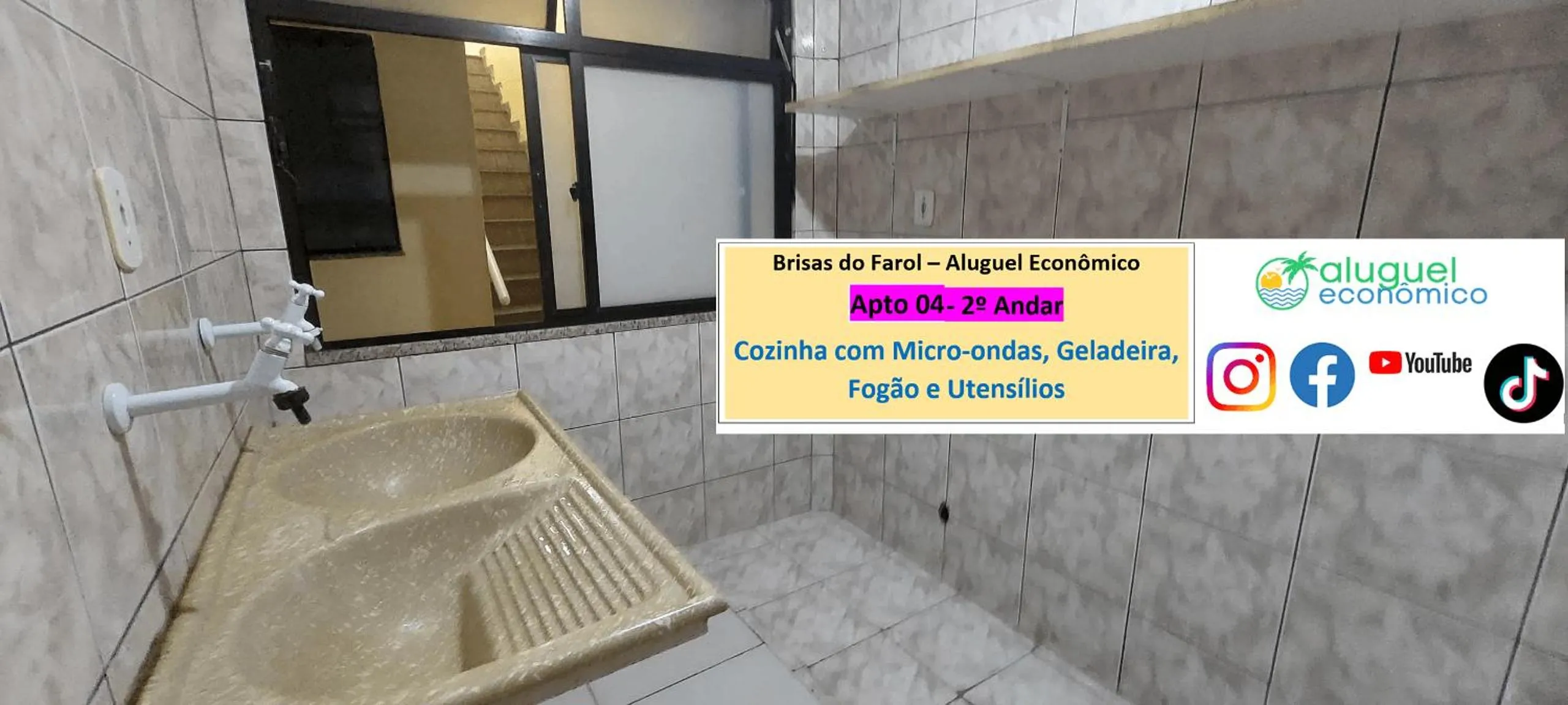 Kitchen or kitchenette in Arraial do Cabo - Brisas do Farol - Aluguel Econômico