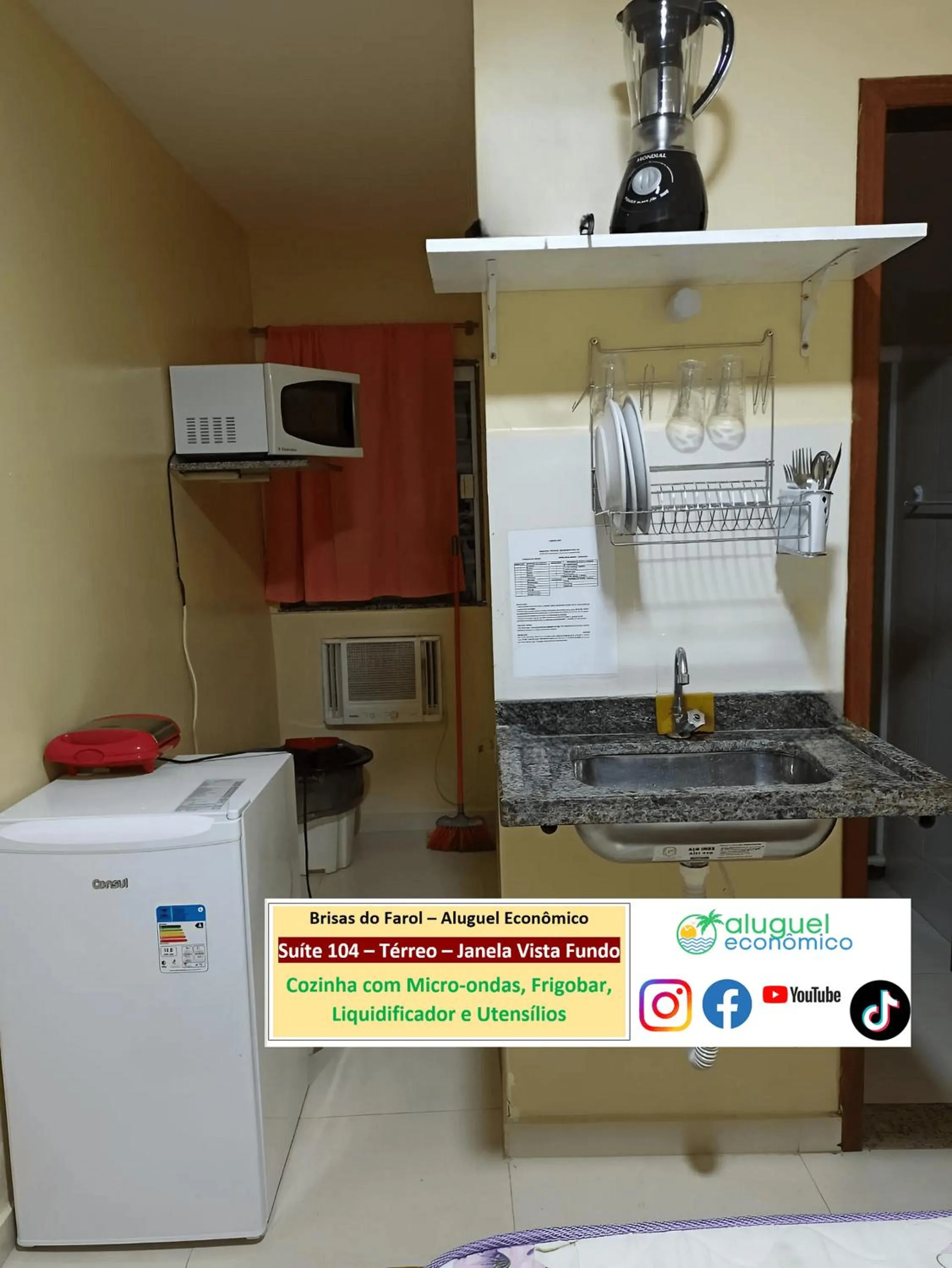 Kitchen or kitchenette in Arraial do Cabo - Brisas do Farol - Aluguel Econômico