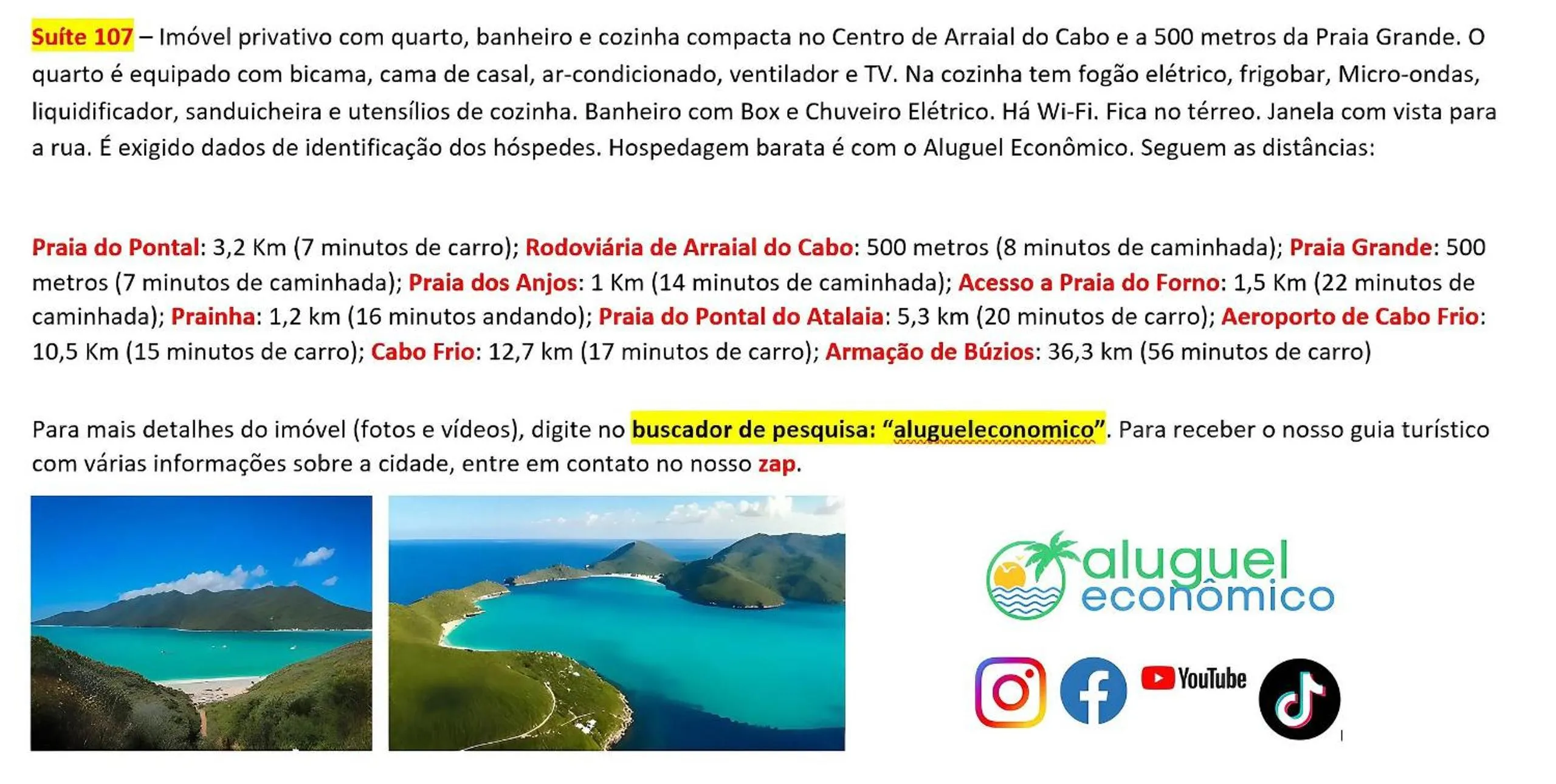 Activities in Arraial do Cabo - Brisas do Farol - Aluguel Econômico