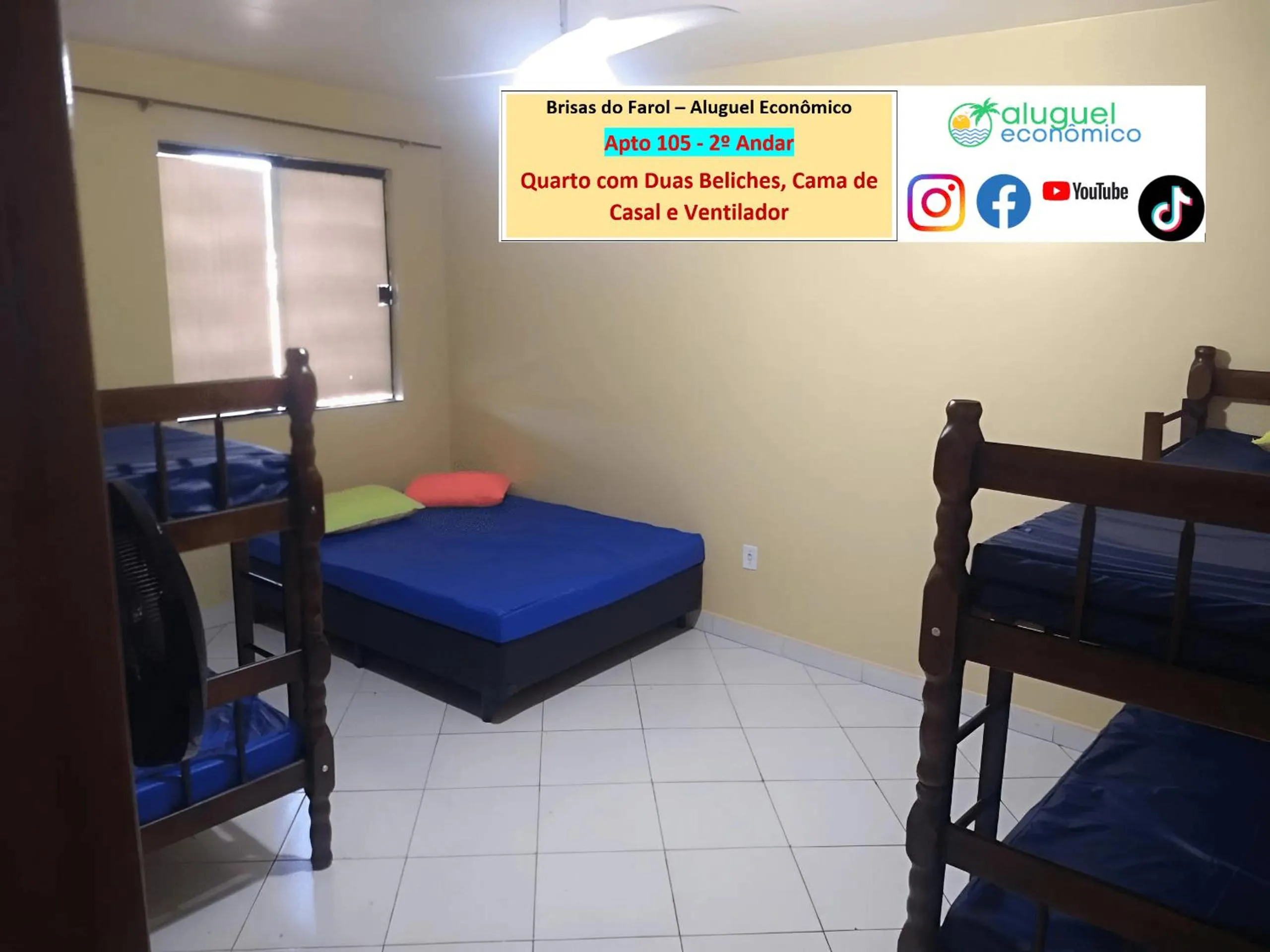 Bedroom, Bed in Arraial do Cabo - Brisas do Farol - Aluguel Econômico