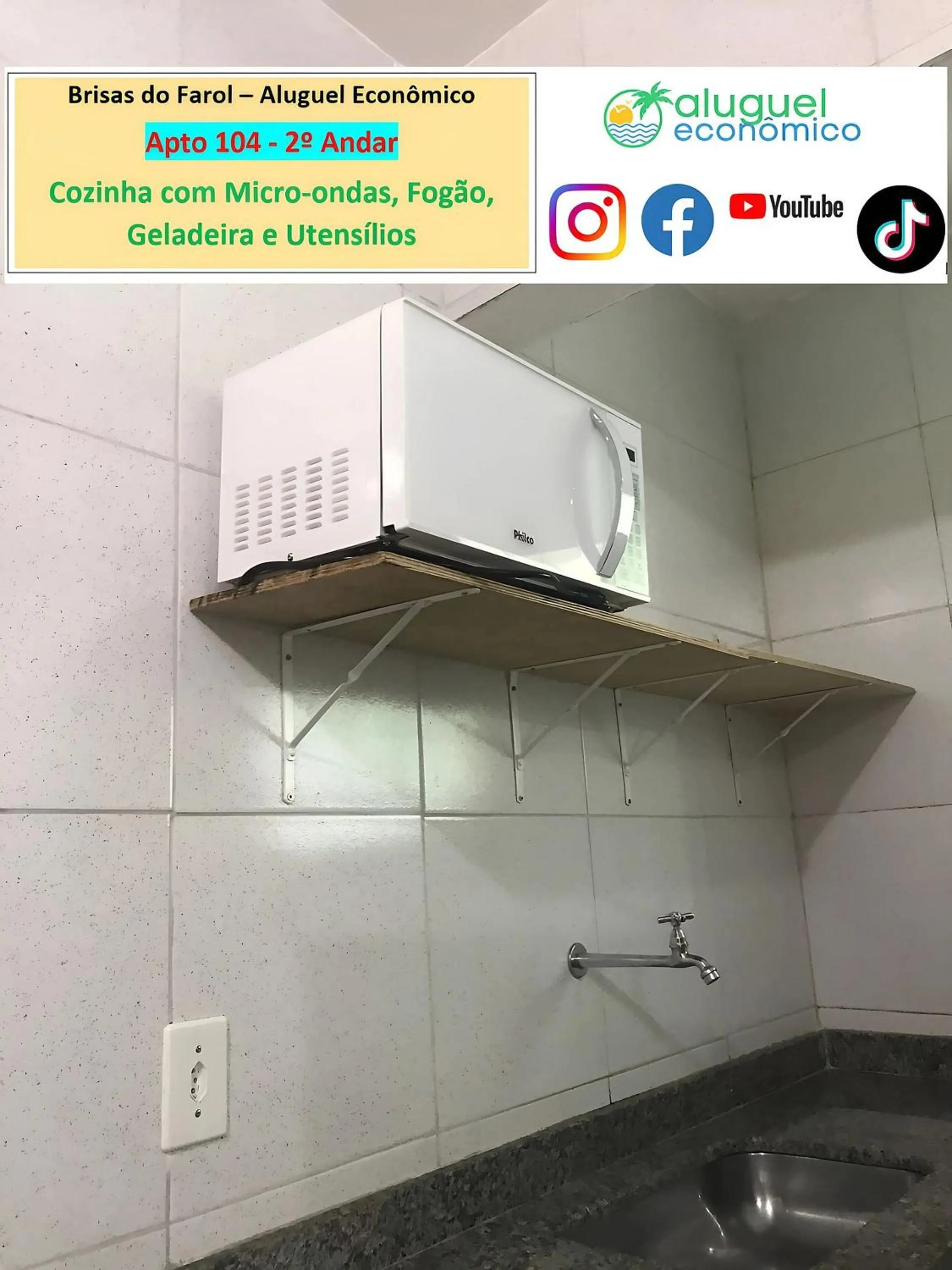 Kitchen or kitchenette in Arraial do Cabo - Brisas do Farol - Aluguel Econômico