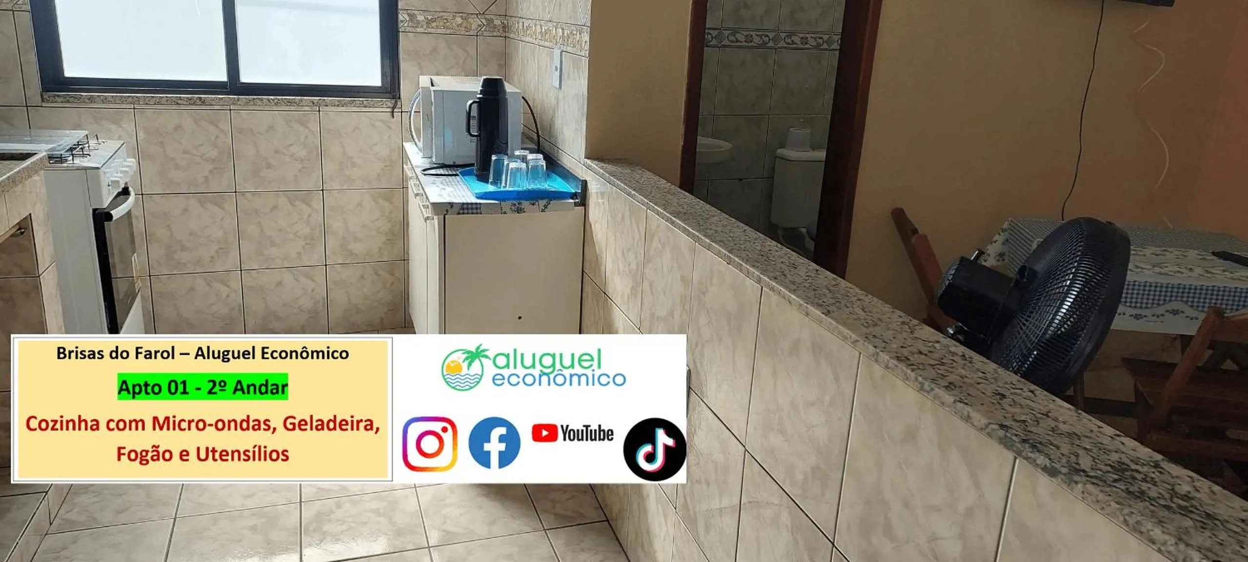 Kitchen or kitchenette in Arraial do Cabo - Brisas do Farol - Aluguel Econômico