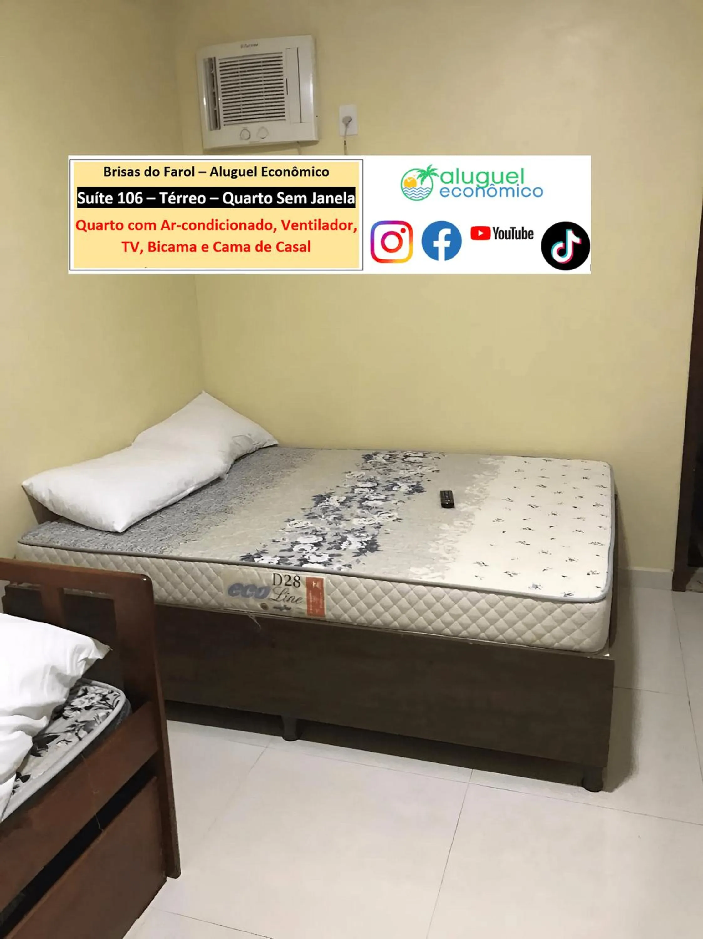 Bedroom, Bed in Arraial do Cabo - Brisas do Farol - Aluguel Econômico