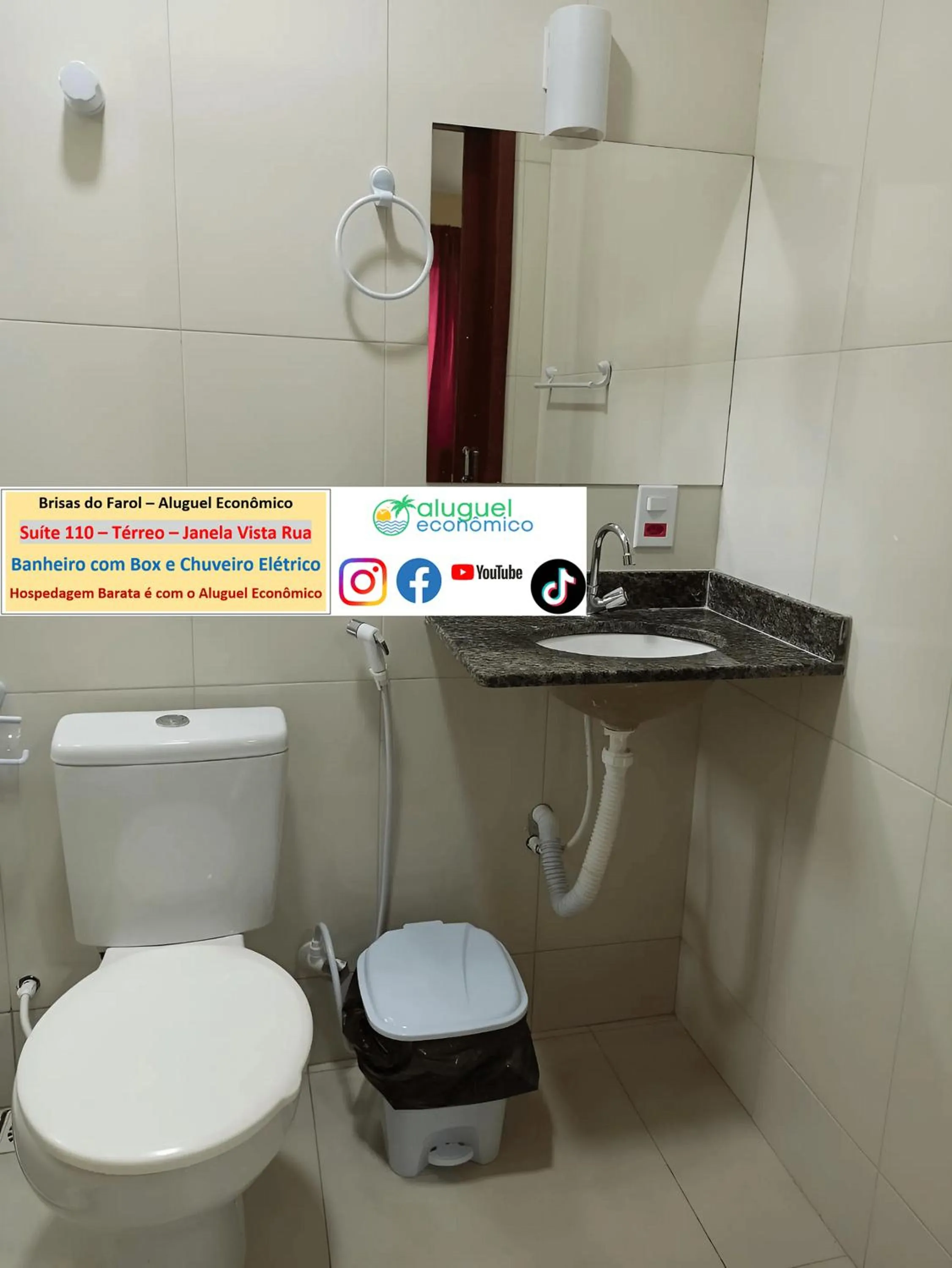 Toilet in Arraial do Cabo - Brisas do Farol - Aluguel Econômico