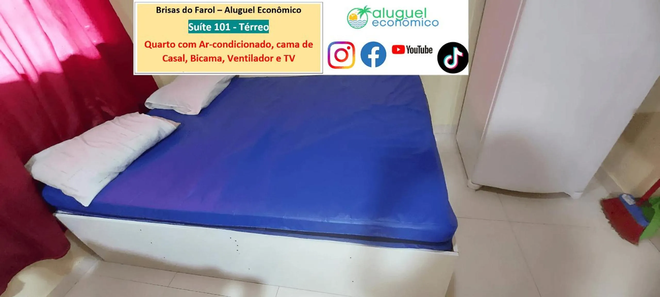 Bedroom, Bed in Arraial do Cabo - Brisas do Farol - Aluguel Econômico