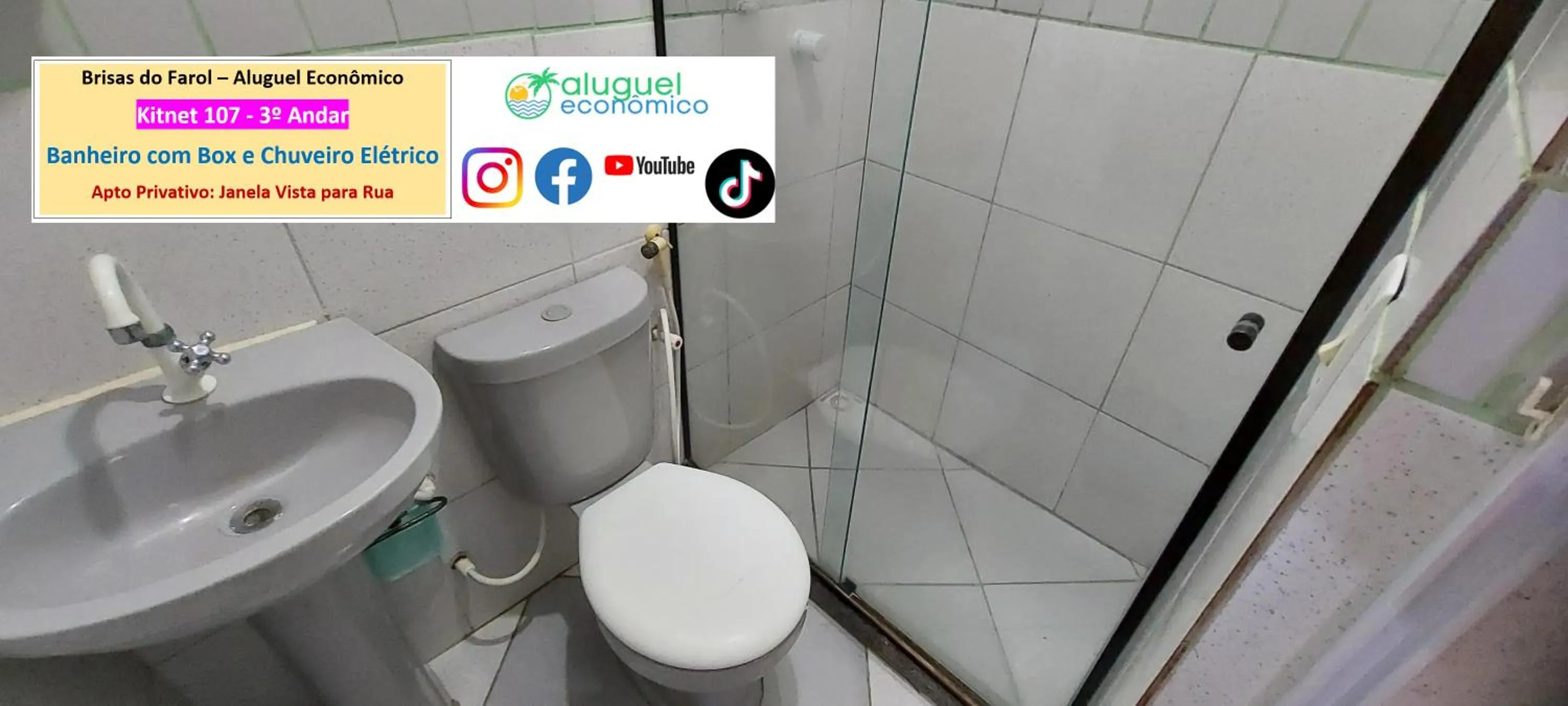 Bathroom in Arraial do Cabo - Brisas do Farol - Aluguel Econômico
