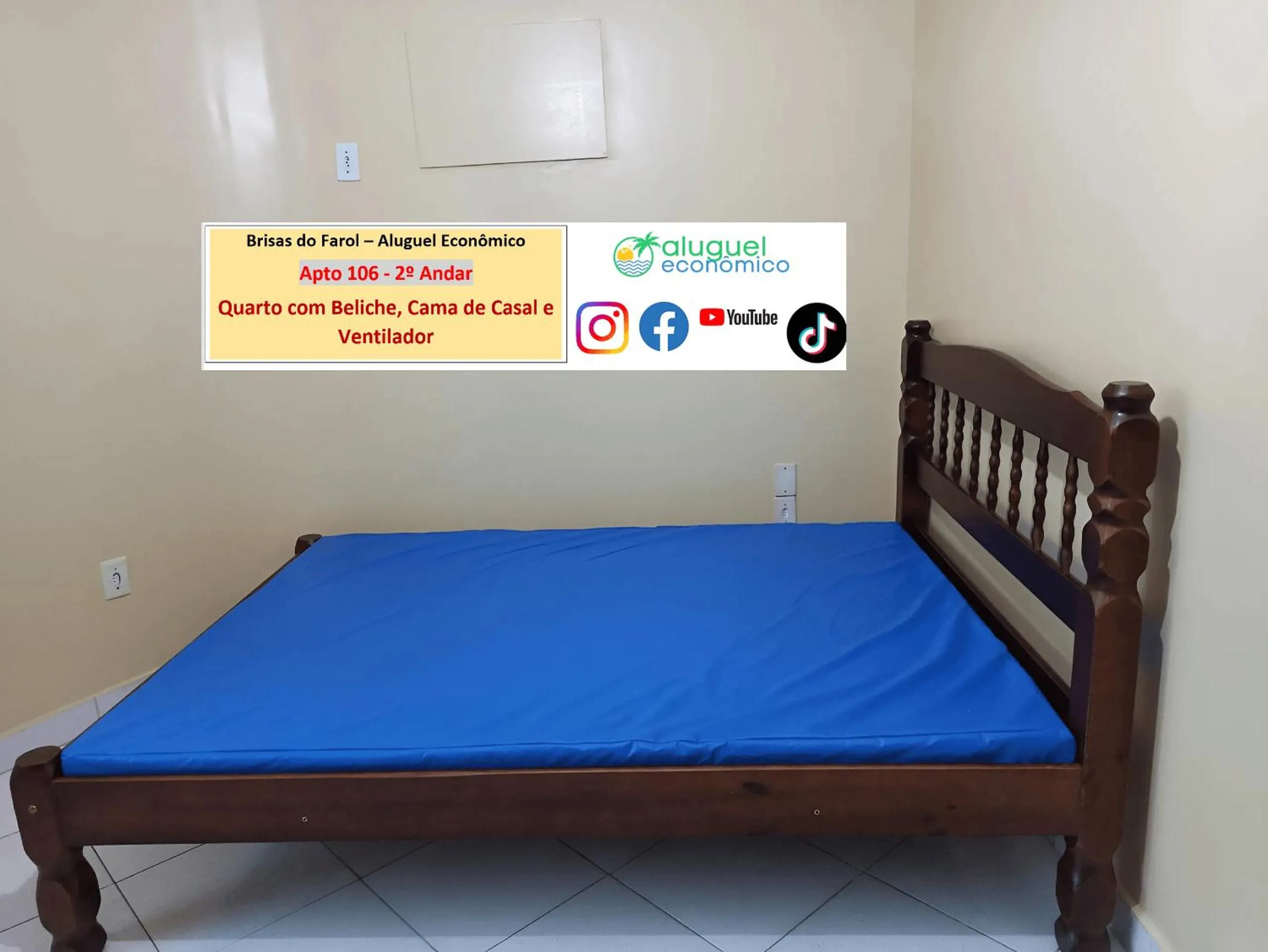 Bedroom, Bed in Arraial do Cabo - Brisas do Farol - Aluguel Econômico
