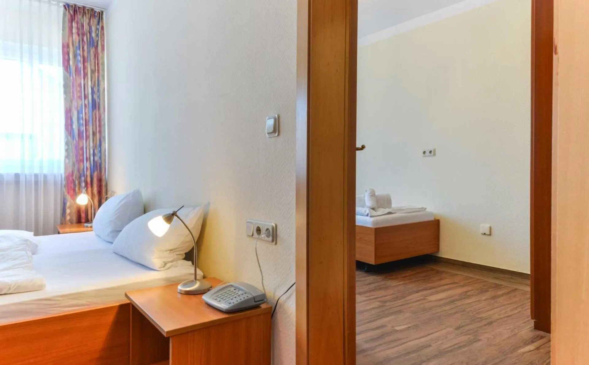 Bed in Hotel Kirchhainer Hof