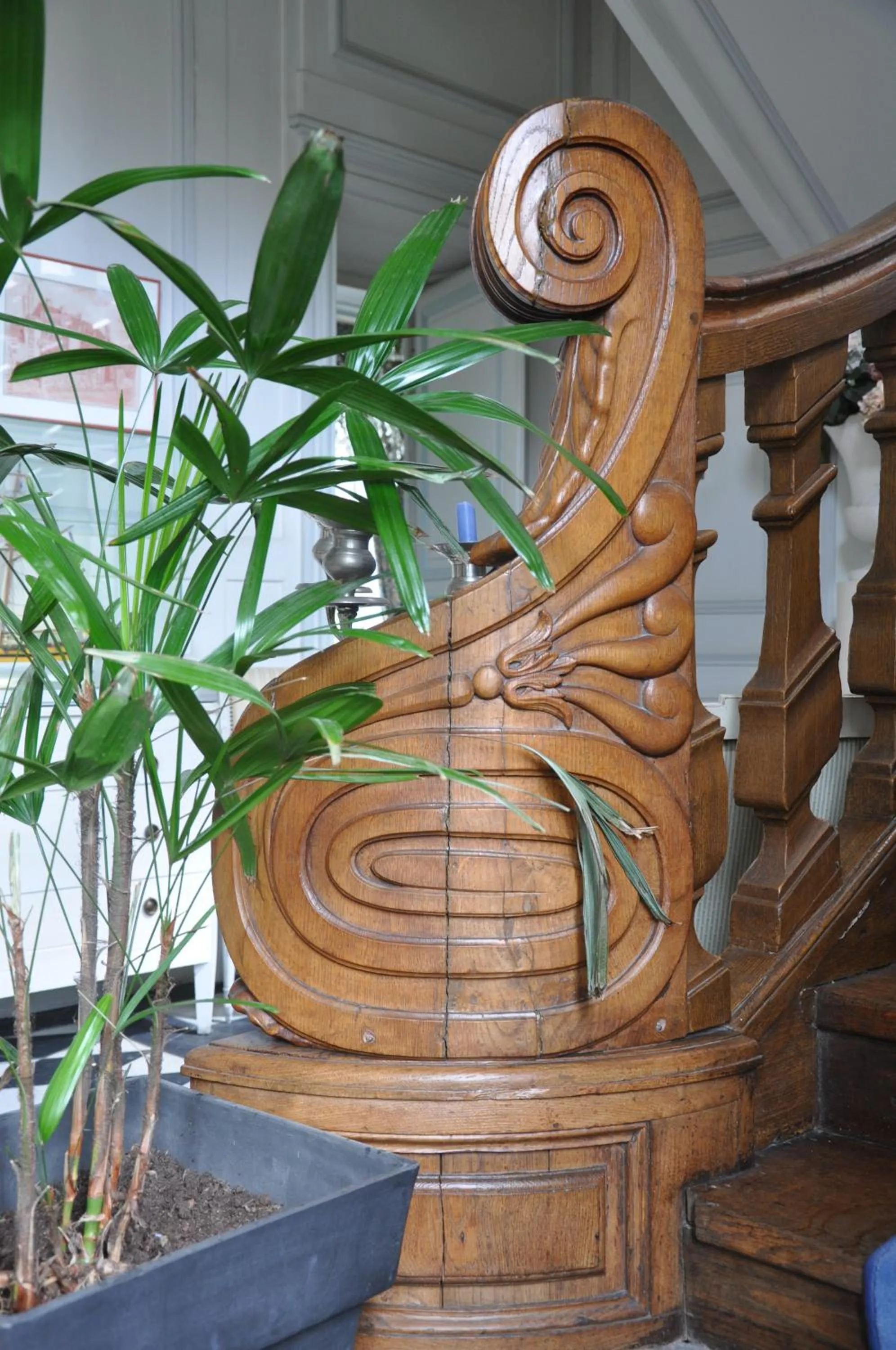 Decorative detail in Malouinière Le Valmarin