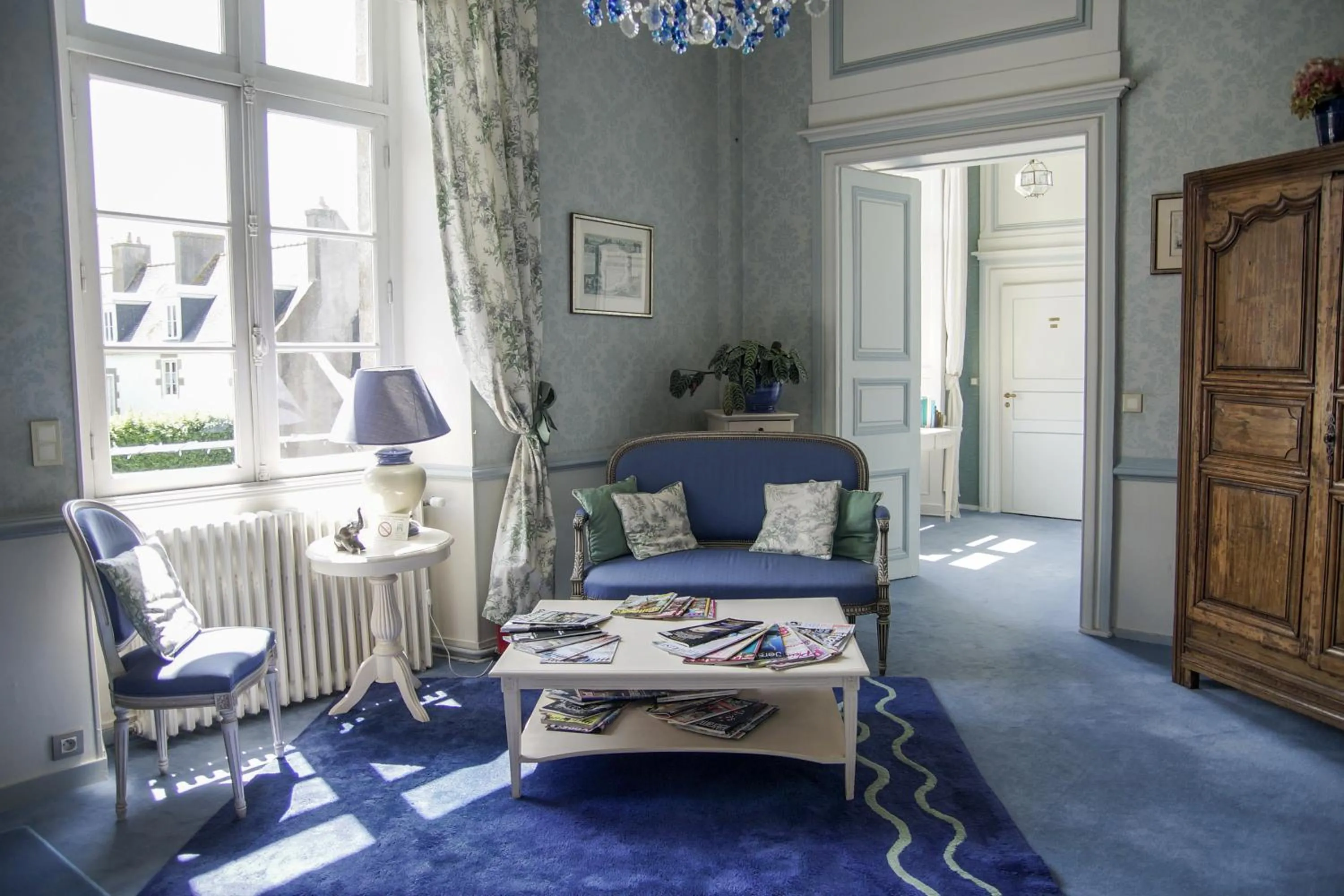 Living room in Malouinière Le Valmarin