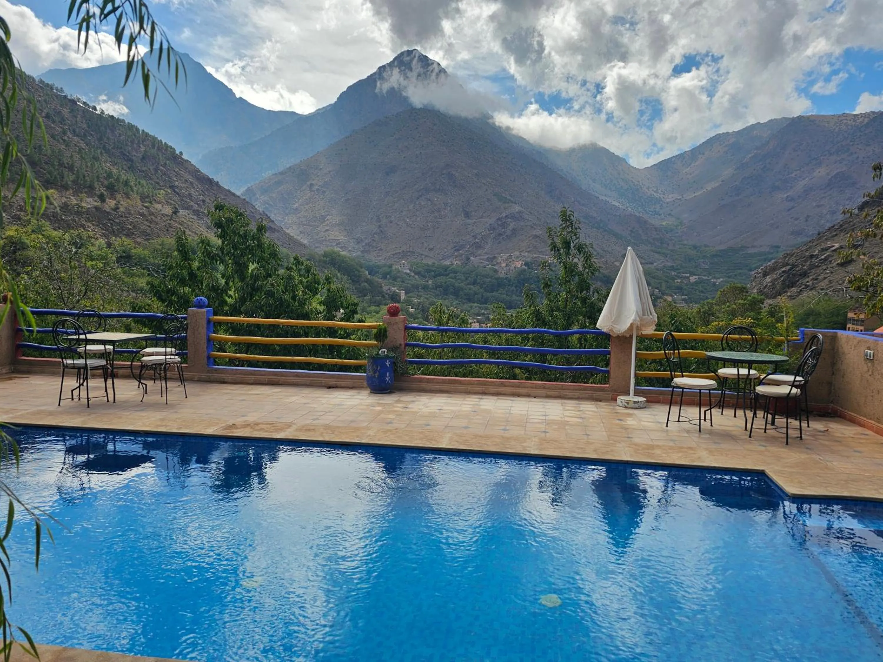 Pool view in Jnane Karma