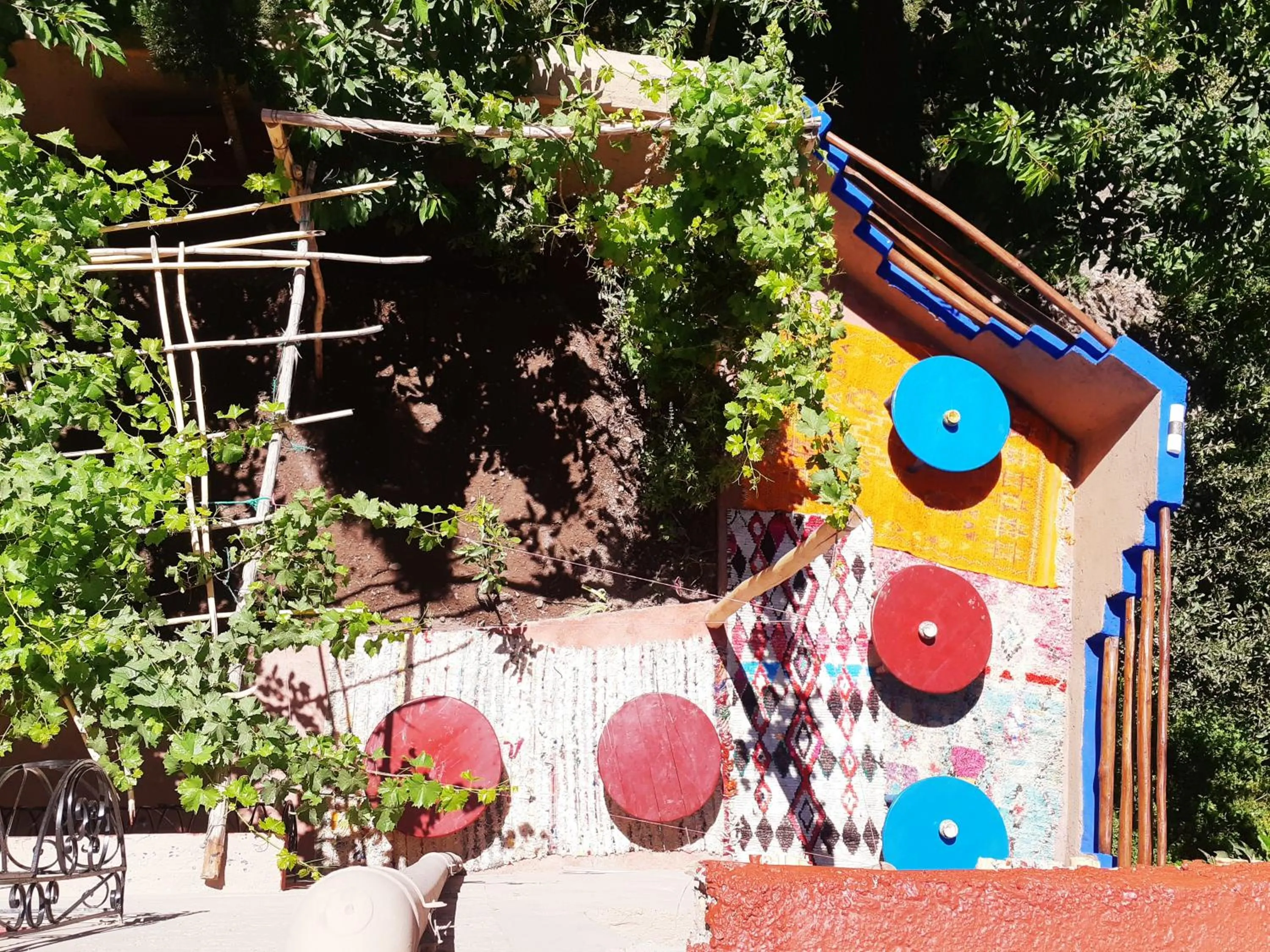 Garden view in Jnane Karma