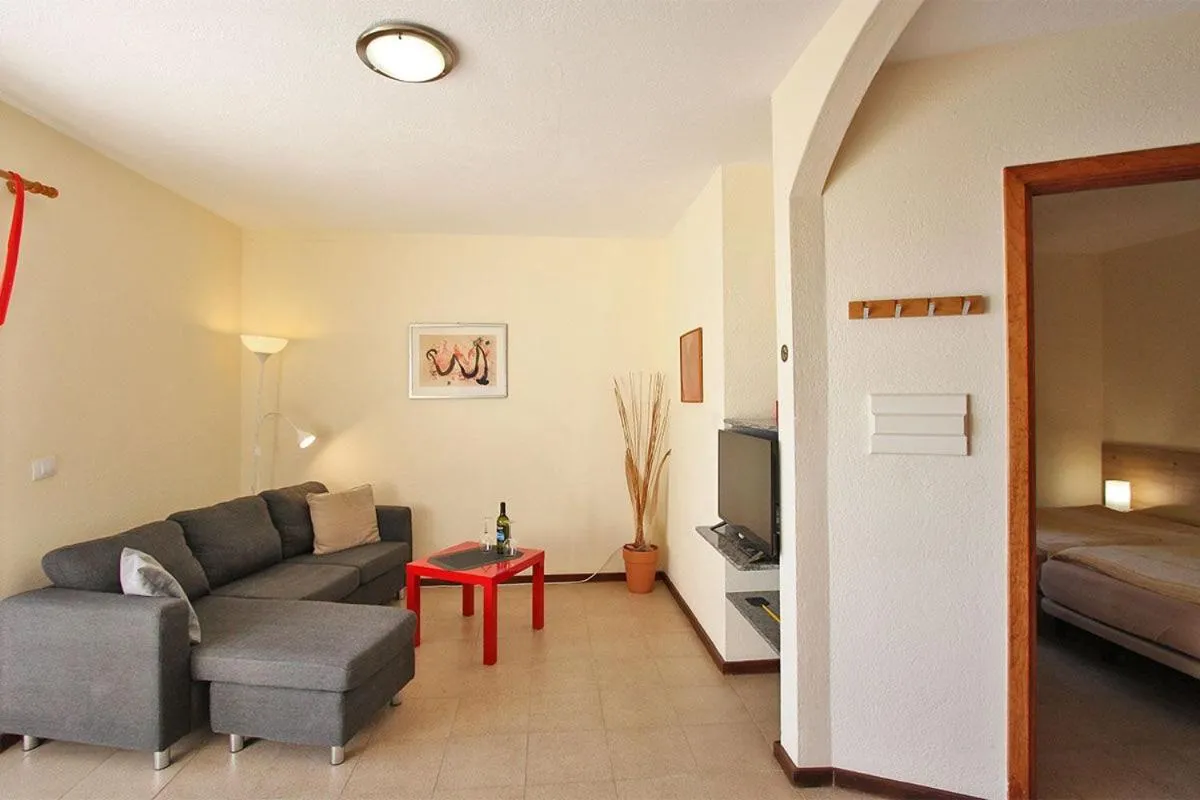 Living room, Bed in Bungalow Moijama el Drago