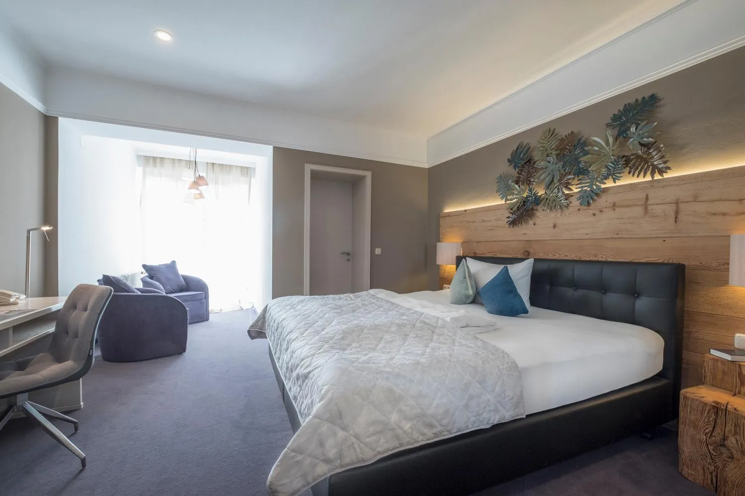 Bed in Gartenhotel Salzach