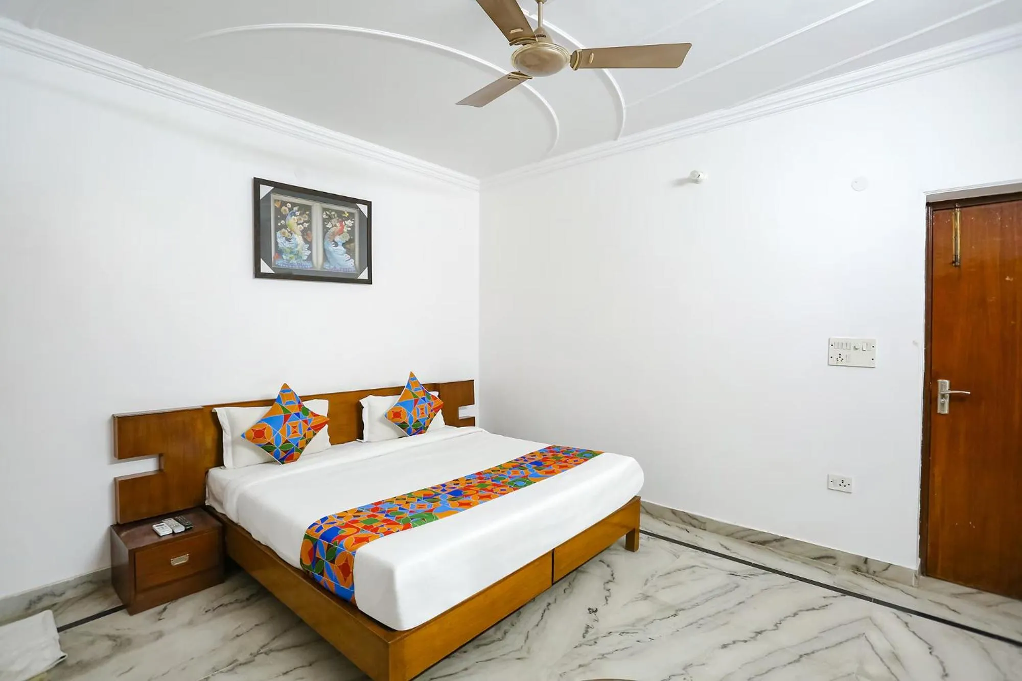 Bed in FabHotel Premium Rooms - Nr Yashobhoomi Convention Centre