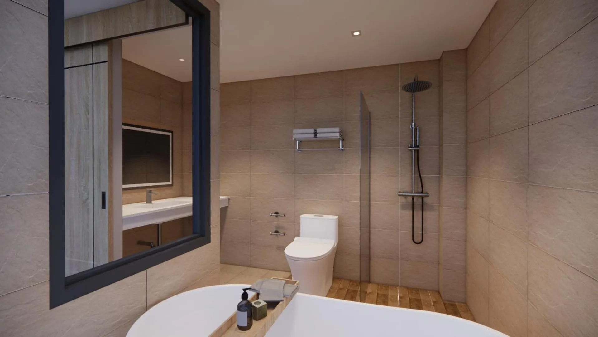 Shower in Hi Chiangmai Hotel