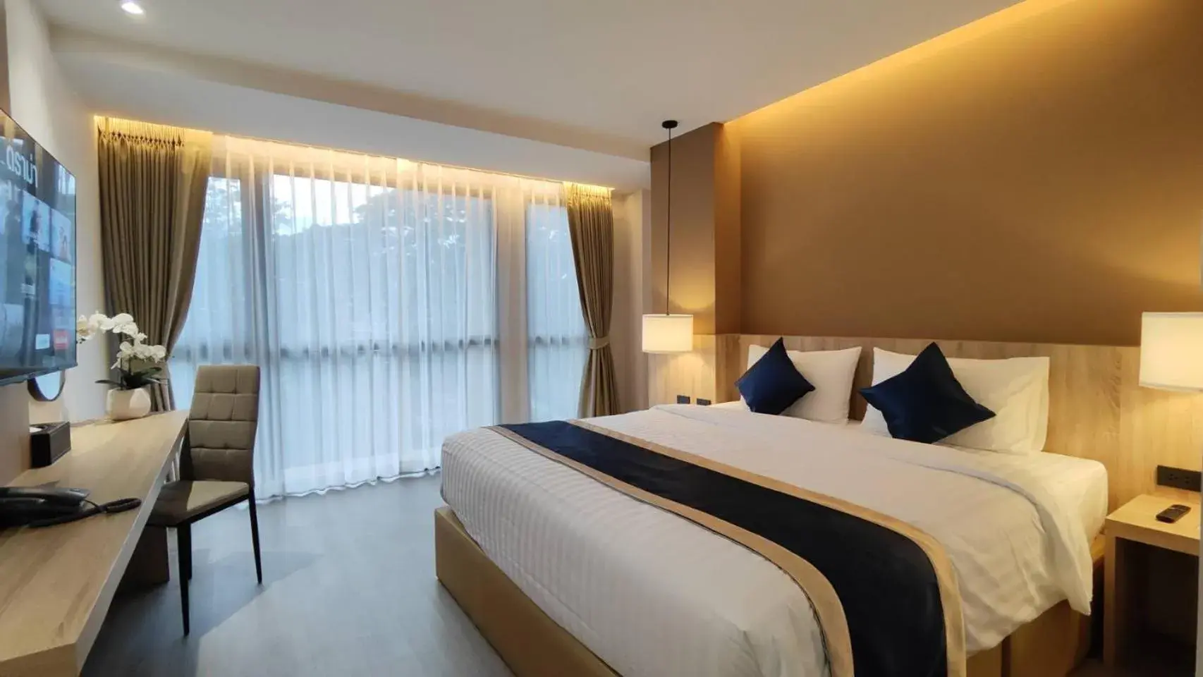 Bed in Hi Chiangmai Hotel Bed in Hi Chiangmai Hotel