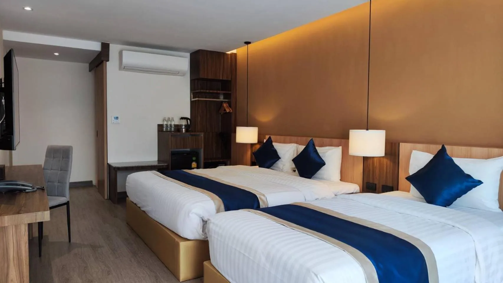 Bed in Hi Chiangmai Hotel