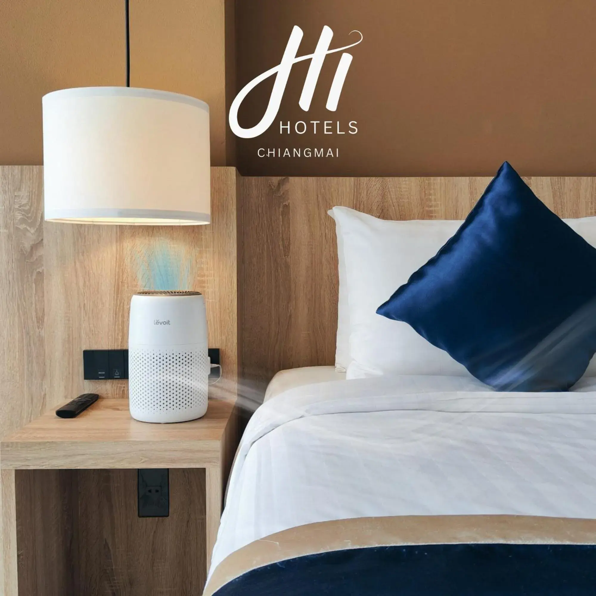 Bed in Hi Chiangmai Hotel Bed in Hi Chiangmai Hotel