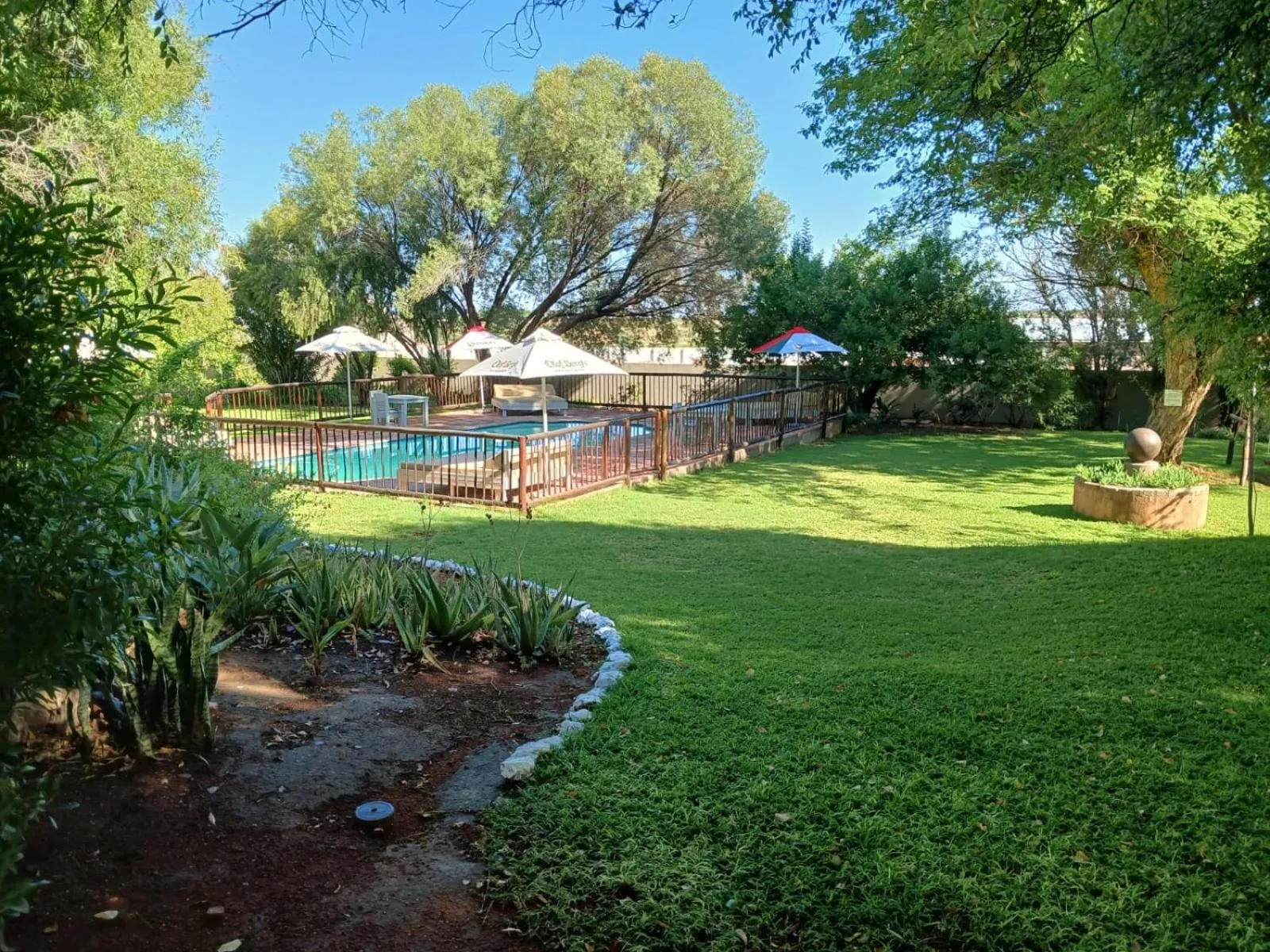Pool view in Upington Inn