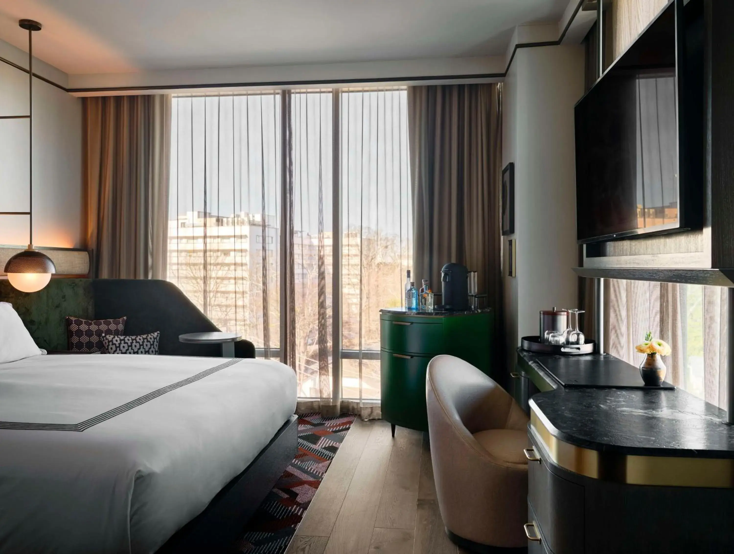 Bedroom, Bed in Thompson Atlanta - Buckhead, by Hyatt Bedroom, Bed in Thompson Atlanta - Buckhead, by Hyatt