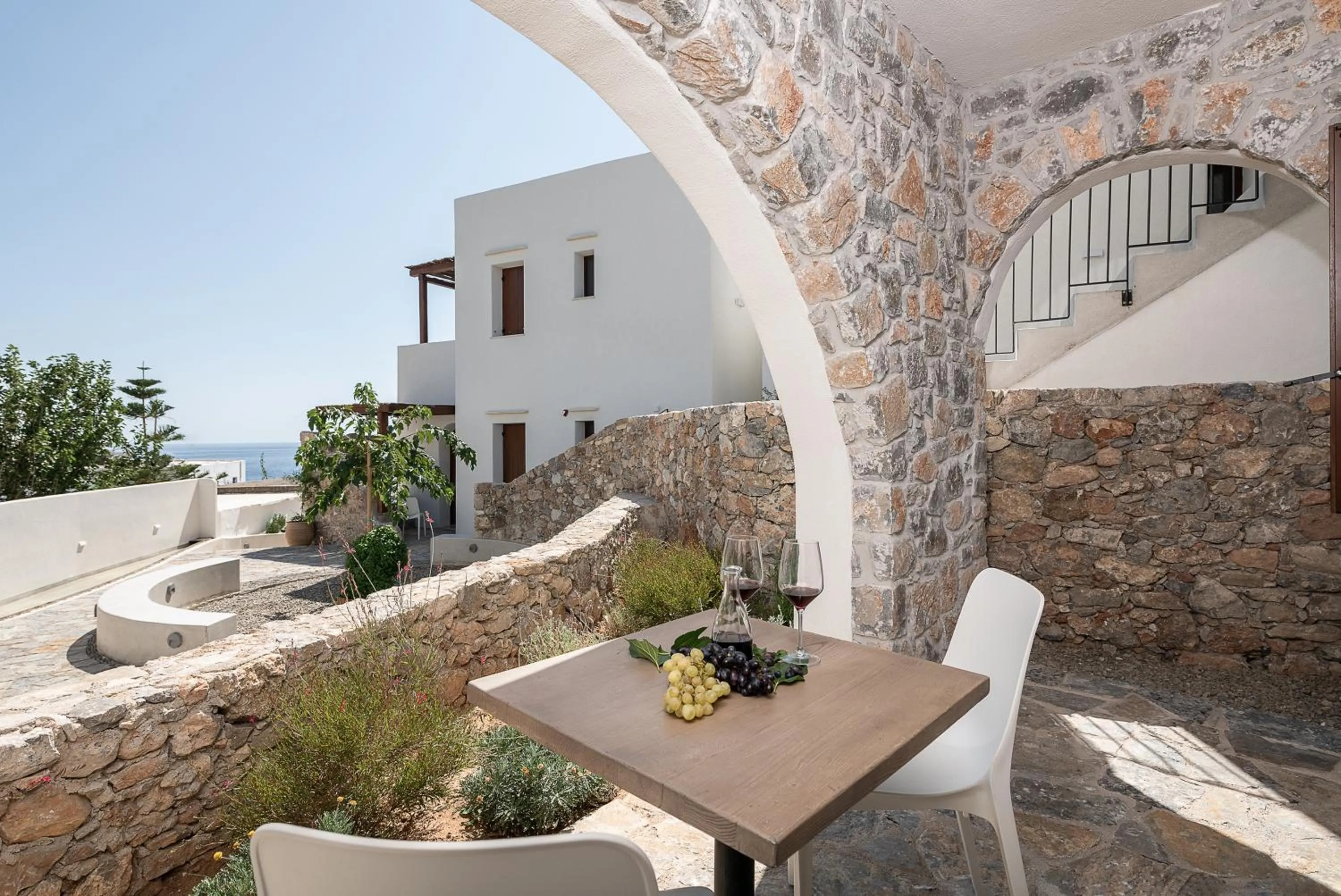 Patio in The Authentic Village Boutique Hotel