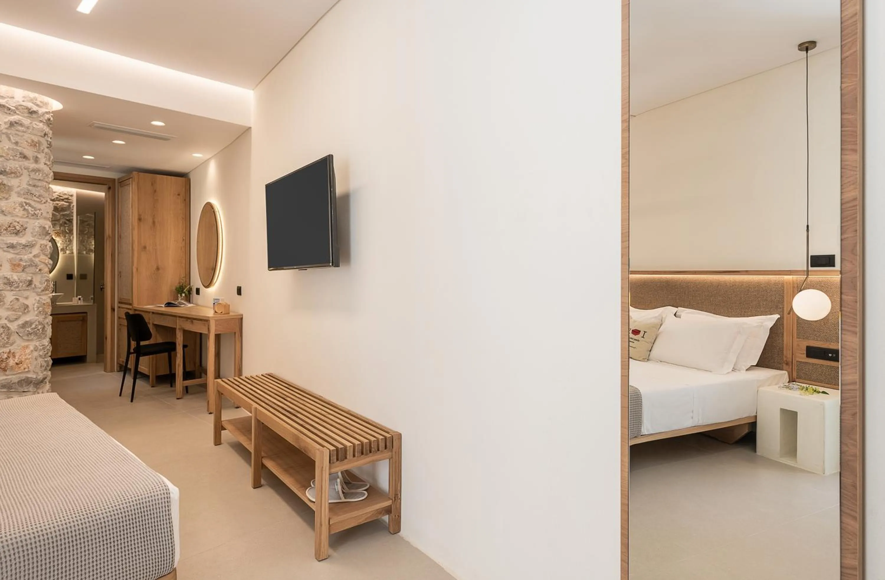 Bed in The Authentic Village Boutique Hotel