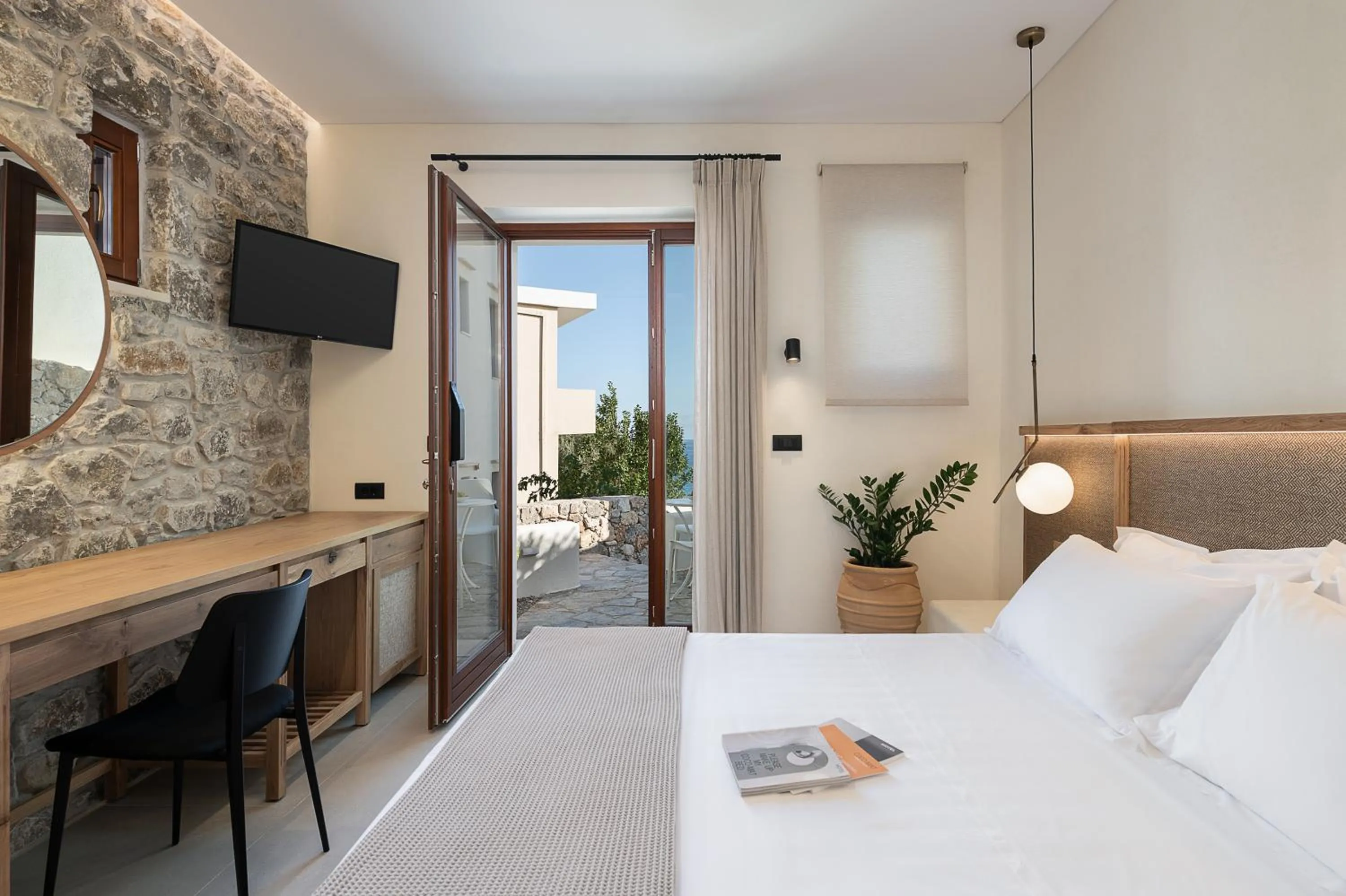 View (from property/room), Bed in The Authentic Village Boutique Hotel