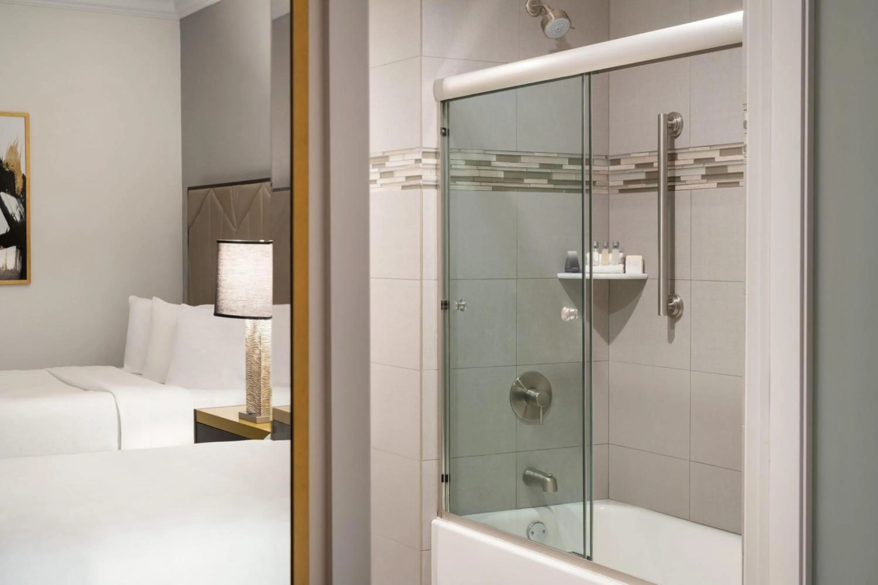 Bathroom, Bed in Martinique New York on Broadway, Curio Collection by Hilton