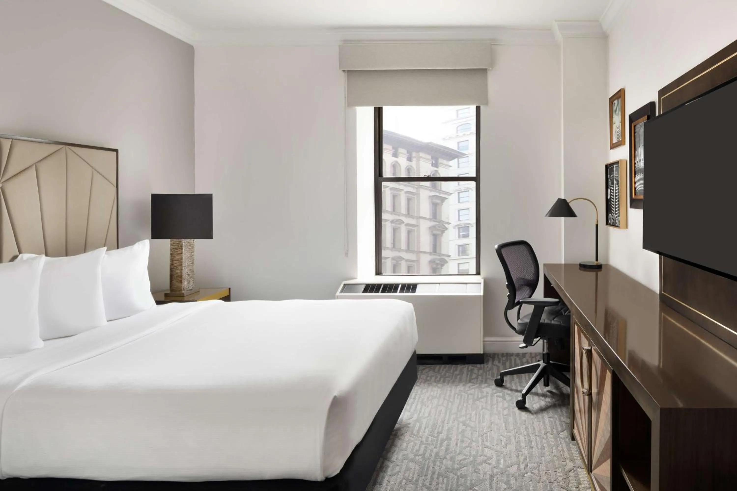 Bedroom, Bed in Martinique New York on Broadway, Curio Collection by Hilton