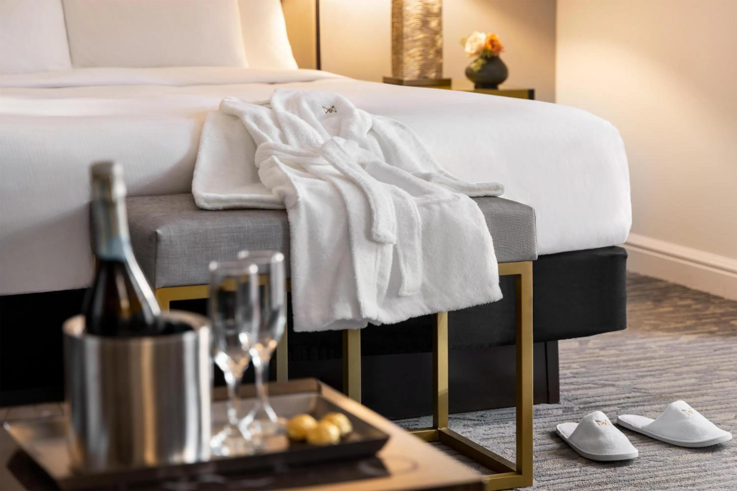 Living room, Bed in Martinique New York on Broadway, Curio Collection by Hilton