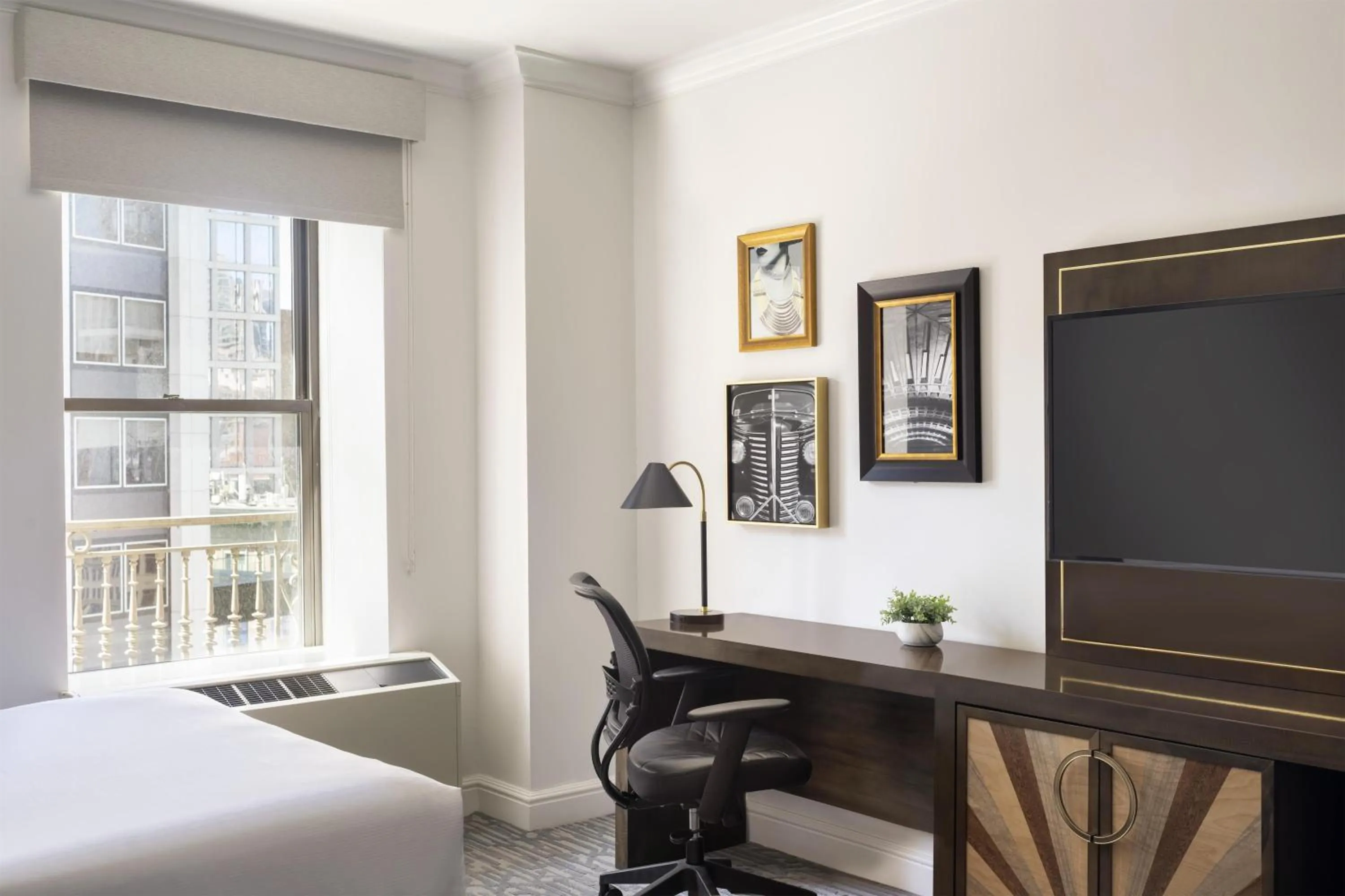 Bedroom, Bed in Martinique New York on Broadway, Curio Collection by Hilton