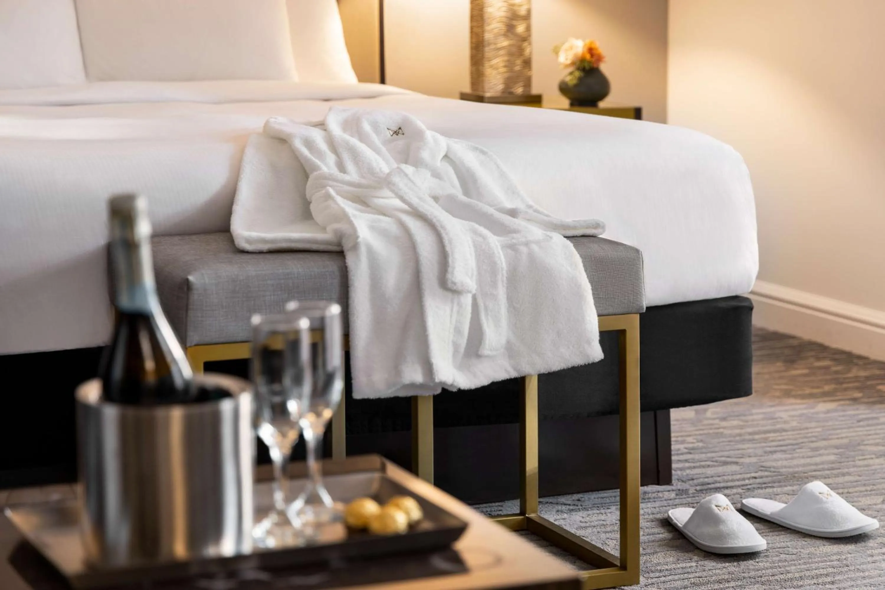 Living room, Bed in Martinique New York on Broadway, Curio Collection by Hilton