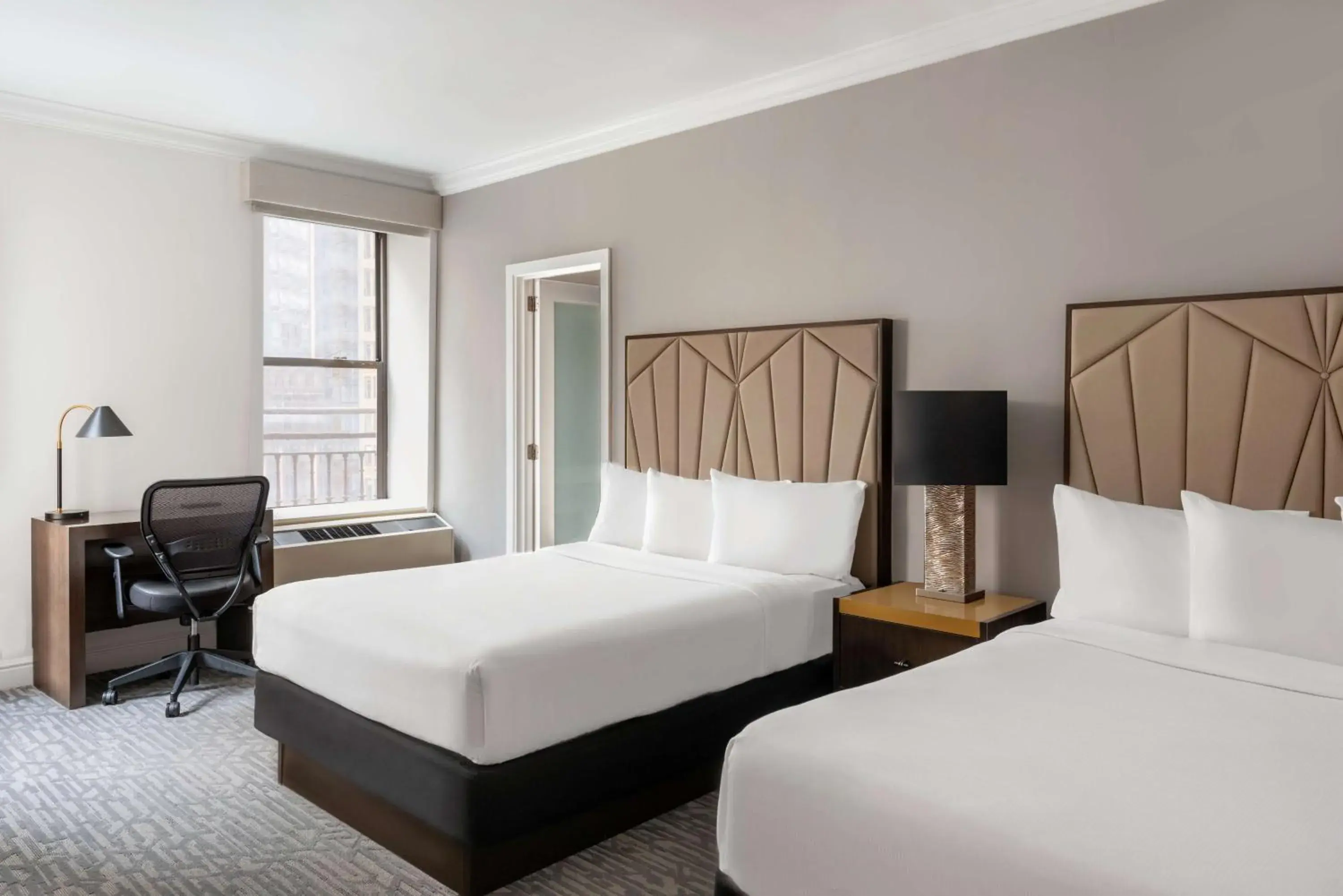 Bedroom, Bed in Martinique New York on Broadway, Curio Collection by Hilton Bedroom, Bed in Martinique New York on Broadway, Curio Collection by Hilton
