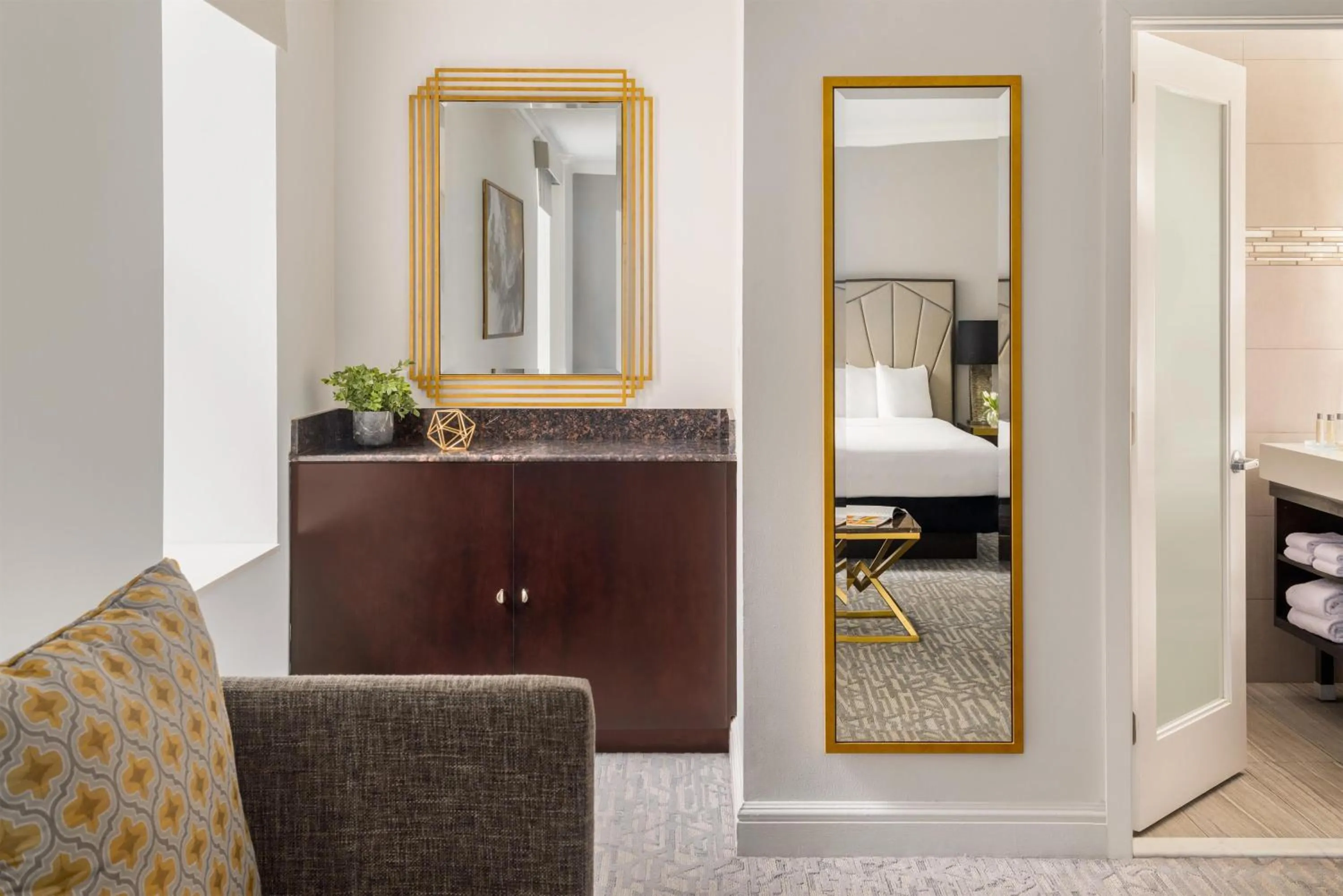 Living room, Bed in Martinique New York on Broadway, Curio Collection by Hilton