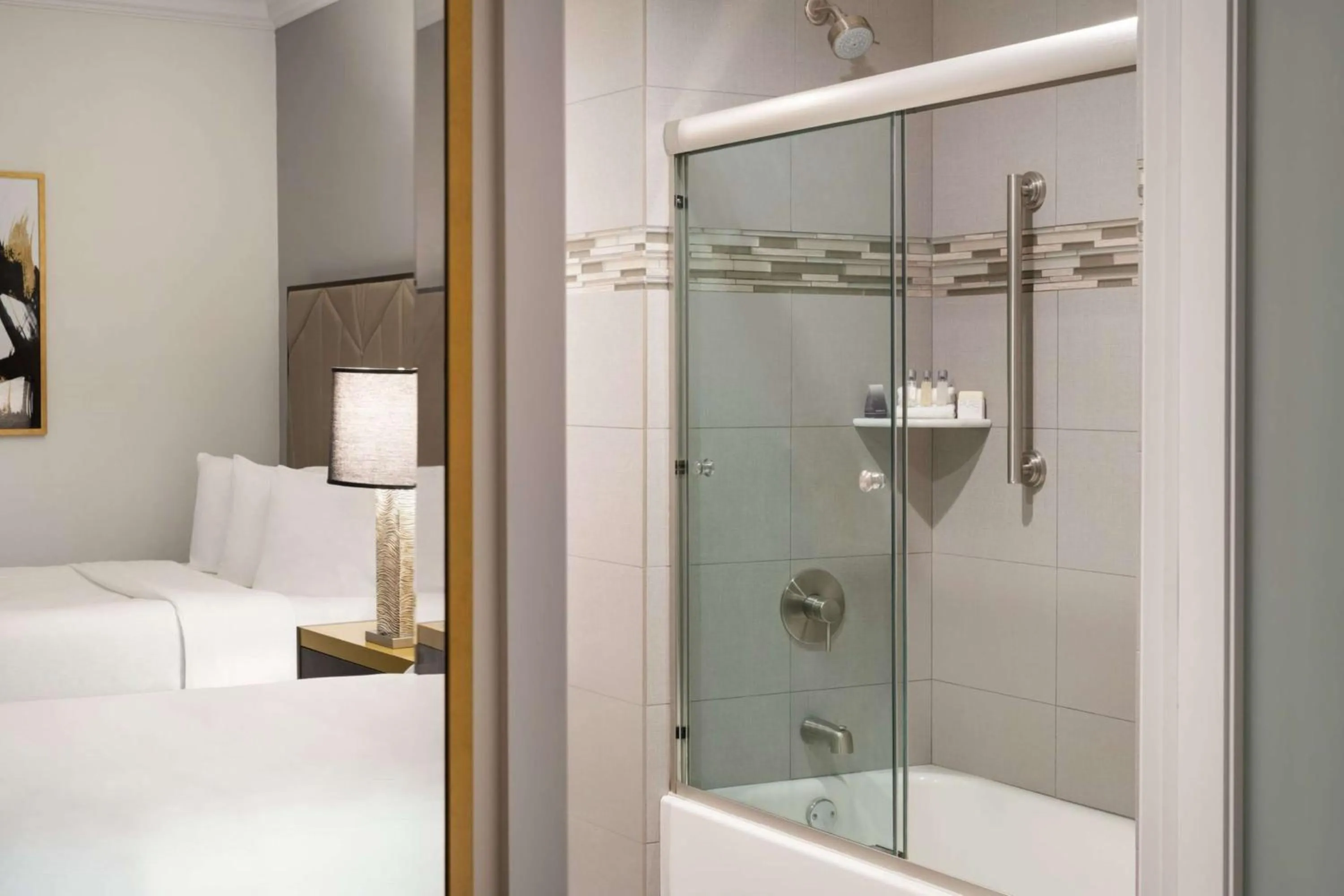 Bathroom, Bed in Martinique New York on Broadway, Curio Collection by Hilton