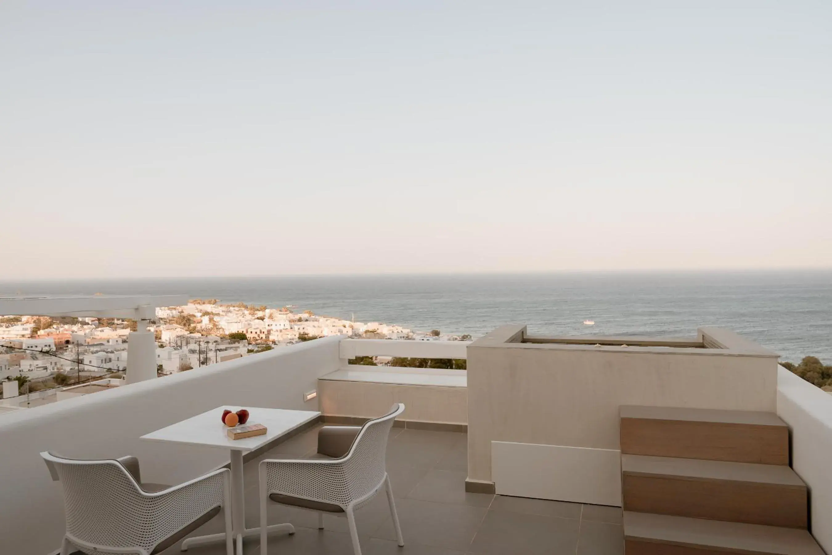 Superior Suite with Sea View and Outdoor Hot Tub in Mon Signor Adults Only Boutique Hotel - Kamari Santorini Superior Suite with Sea View and Outdoor Hot Tub in Mon Signor Adults Only Boutique Hotel - Kamari Santorini