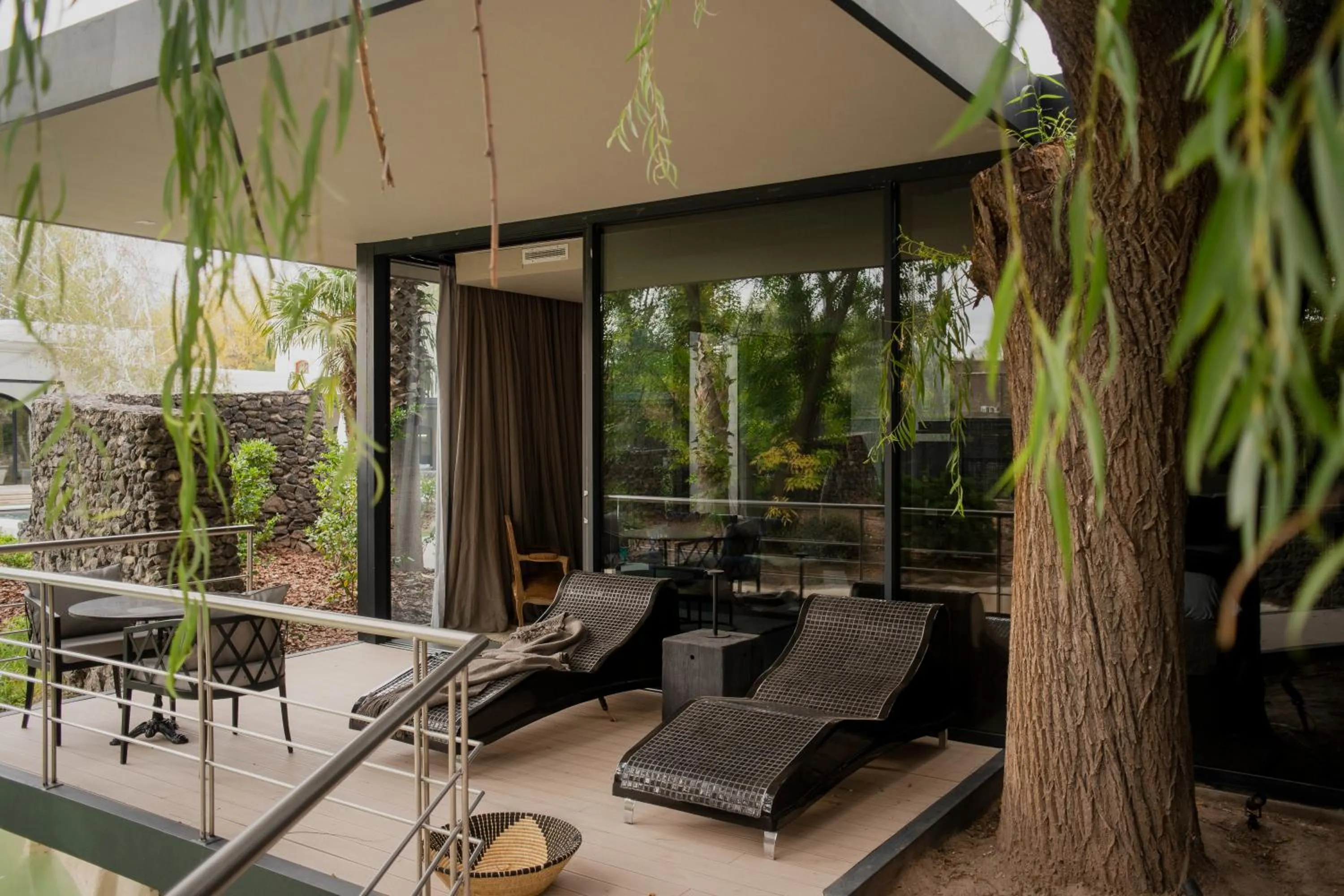 Balcony/Terrace in Susana Balbo Winemaker's House - Relais & Chateaux