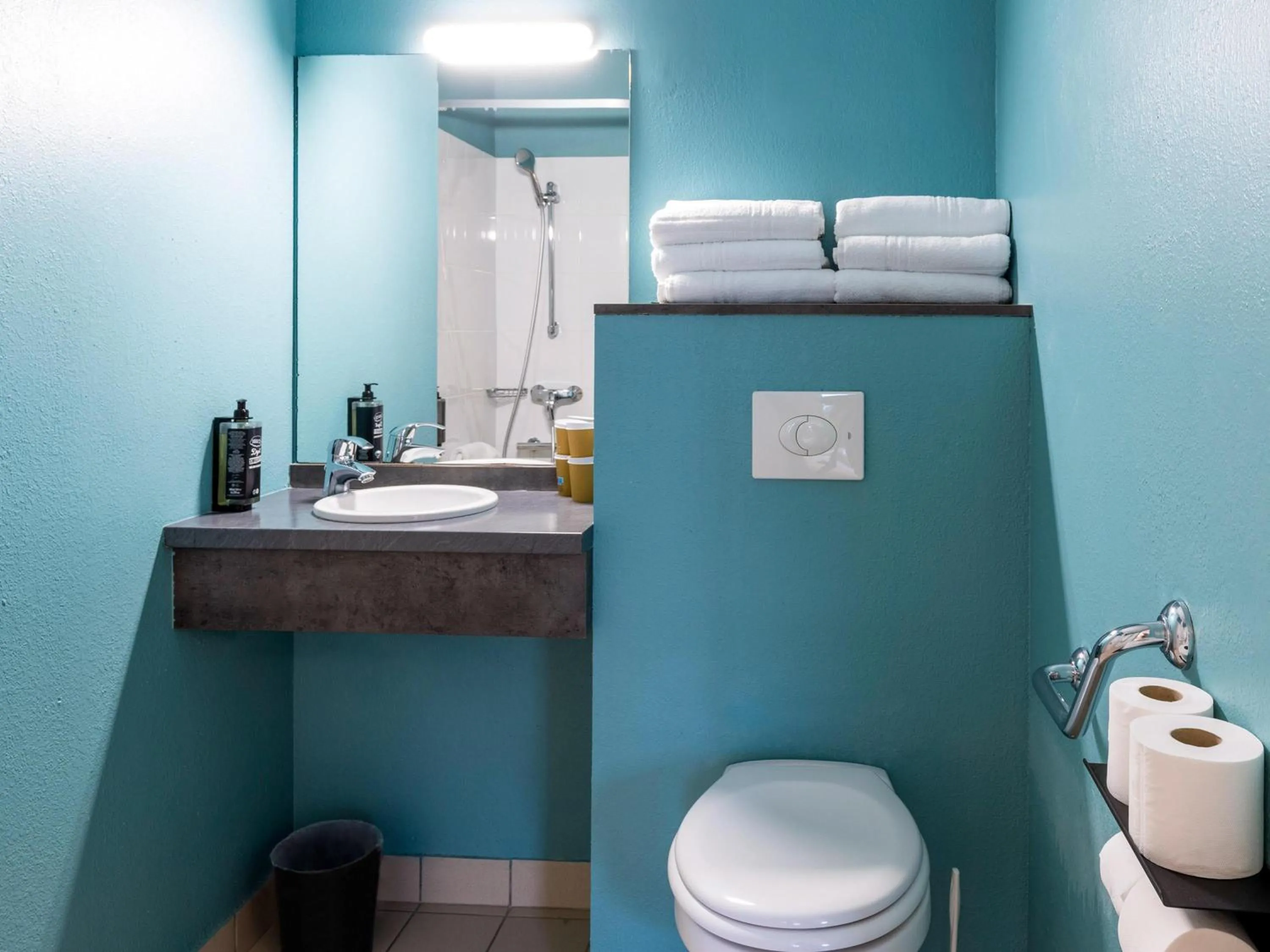 Bedroom in ibis Budget Millau Viaduc