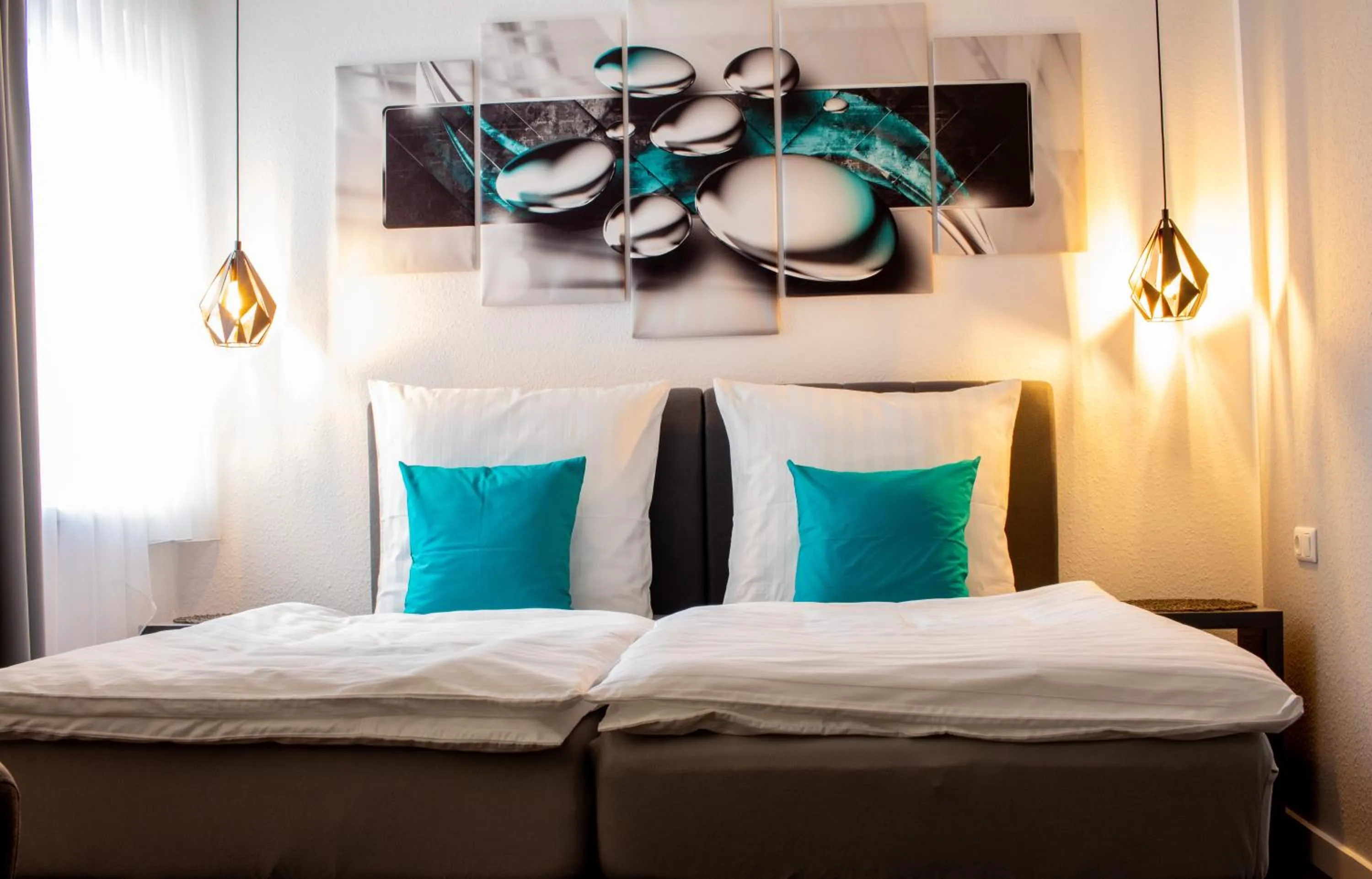 Bed in Gästehaus&Pension Pinske