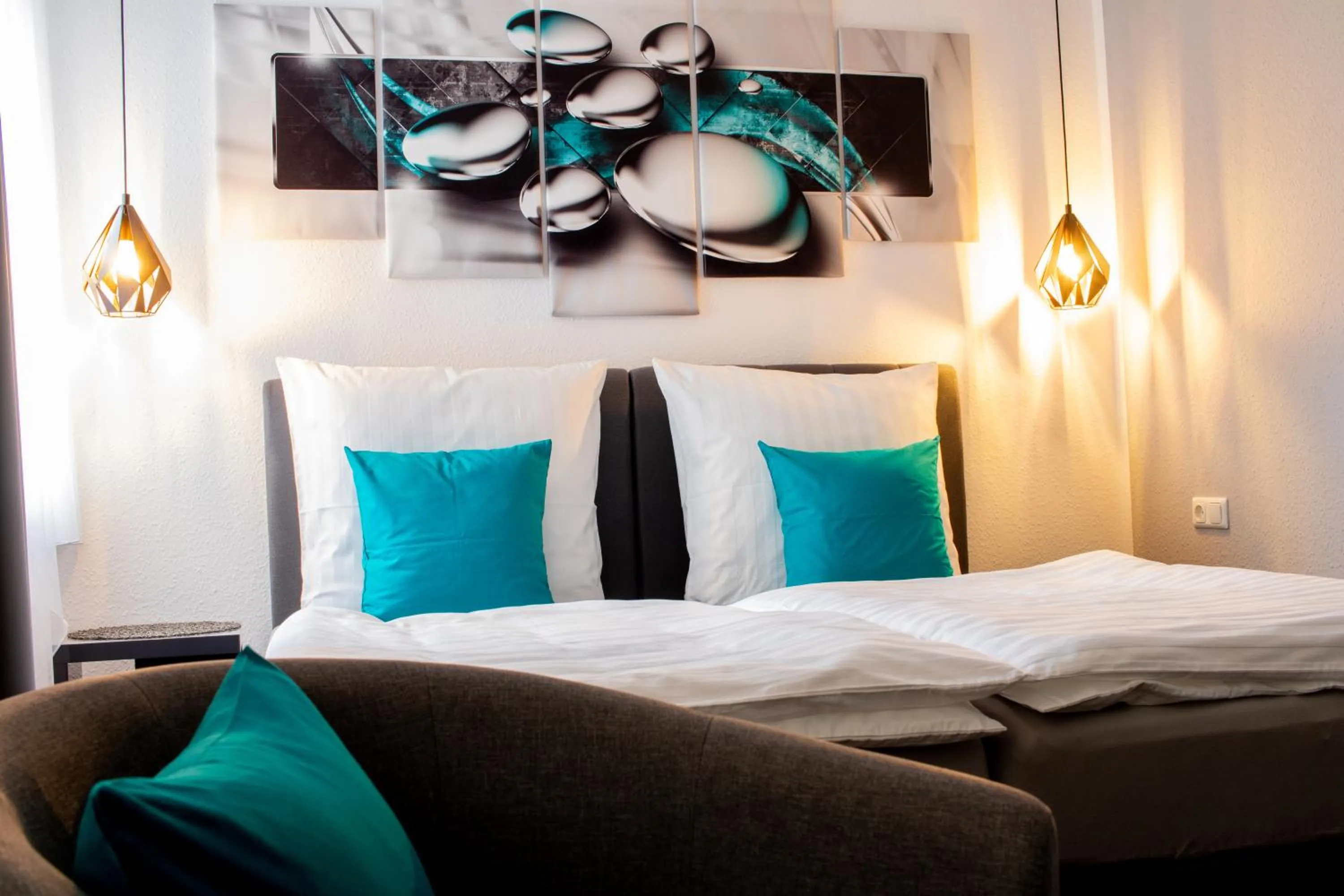 Bed in Gästehaus&Pension Pinske