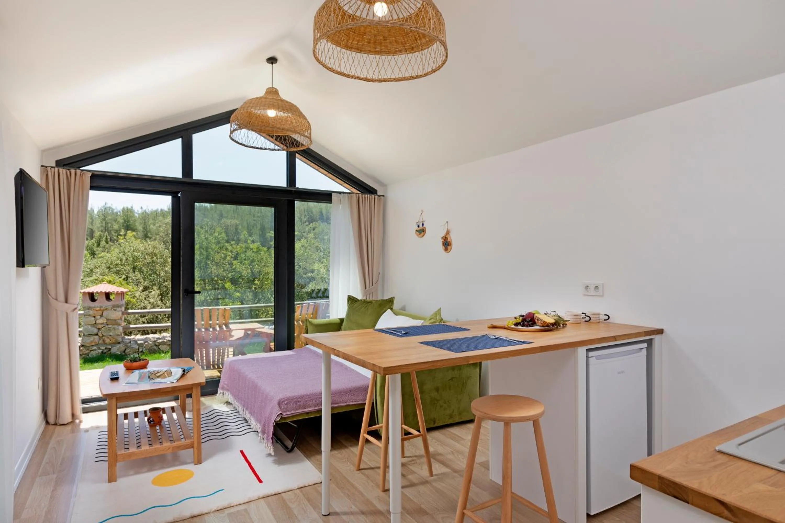 Kitchen or kitchenette in Kairos Hotel