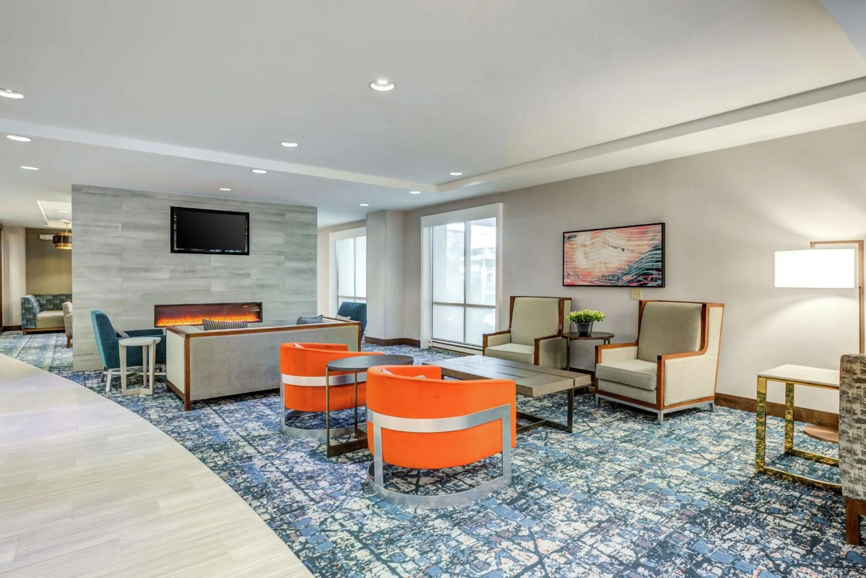 Lobby or reception in Hilton Garden Inn Boston Waltham
